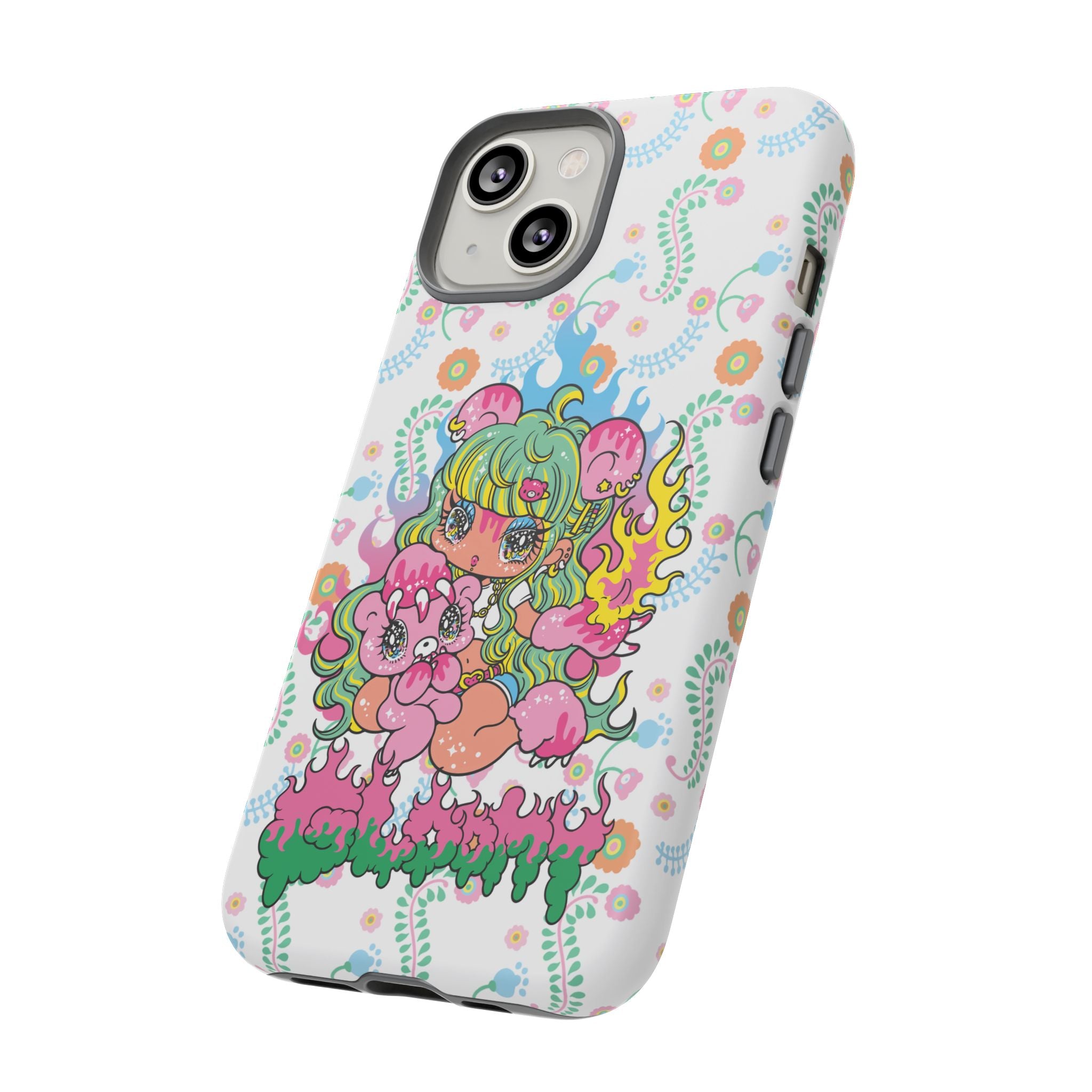 YURIE SEKIYA X GLOOMY BEAR ⭐️ FIRE GIRL PHONE CASE