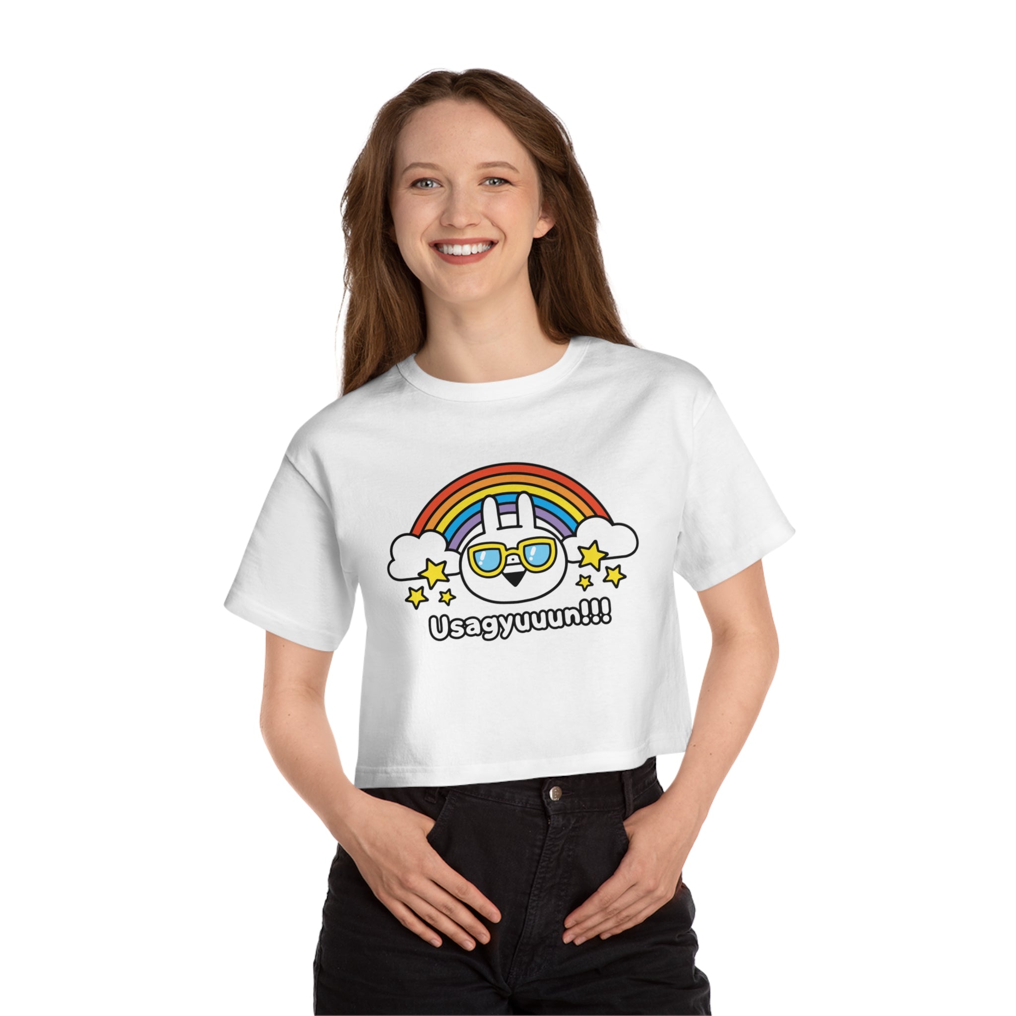 Usagyuuun T Champion Women's Heritage Cropped T-Shirt