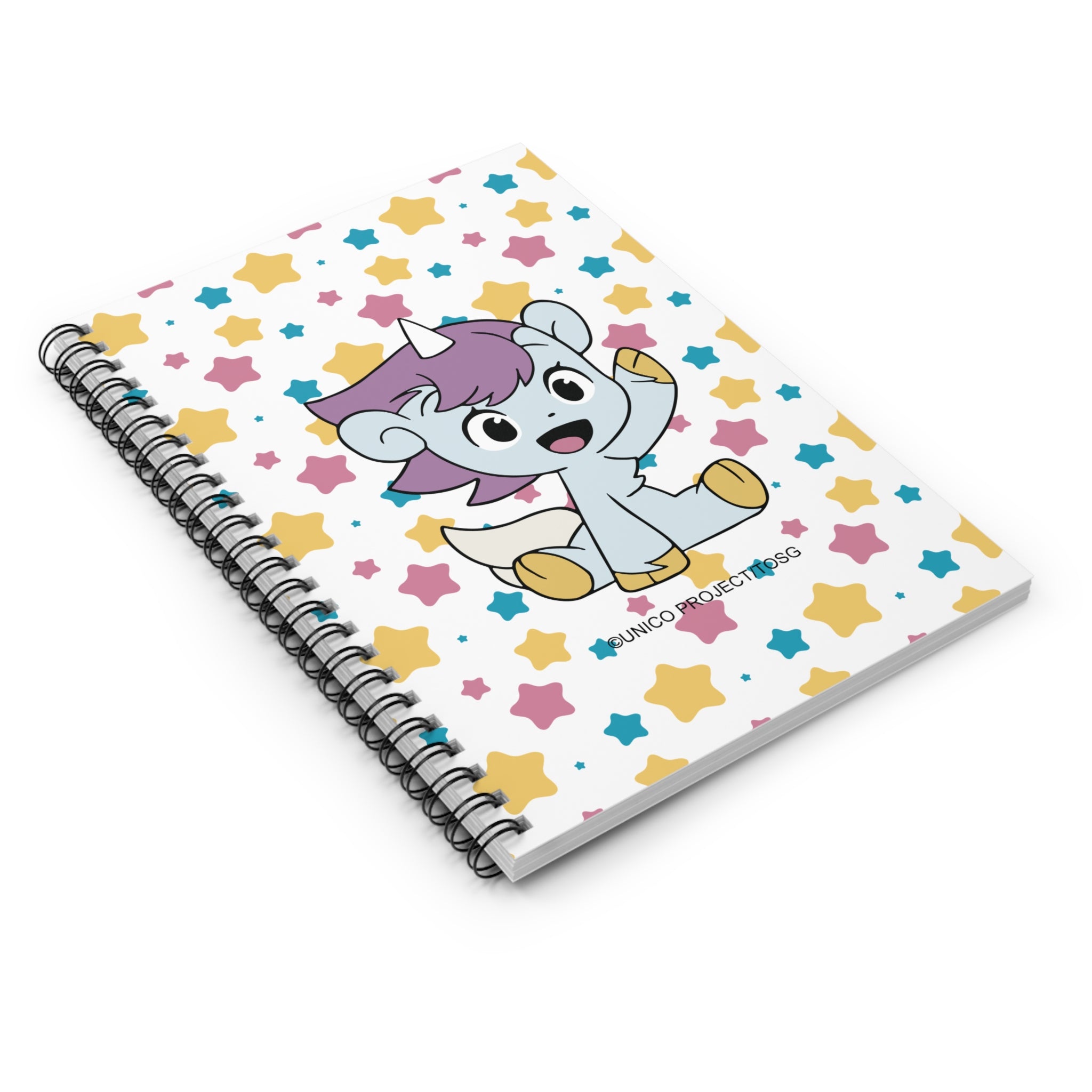 Unico - Waving Ruled Line Spiral Notebook