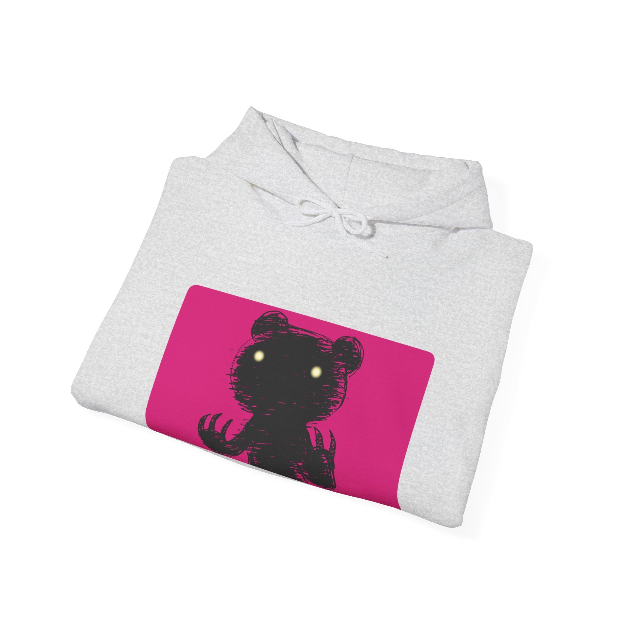 Pink Block Abstraction Gloomy Bear Hoodie
