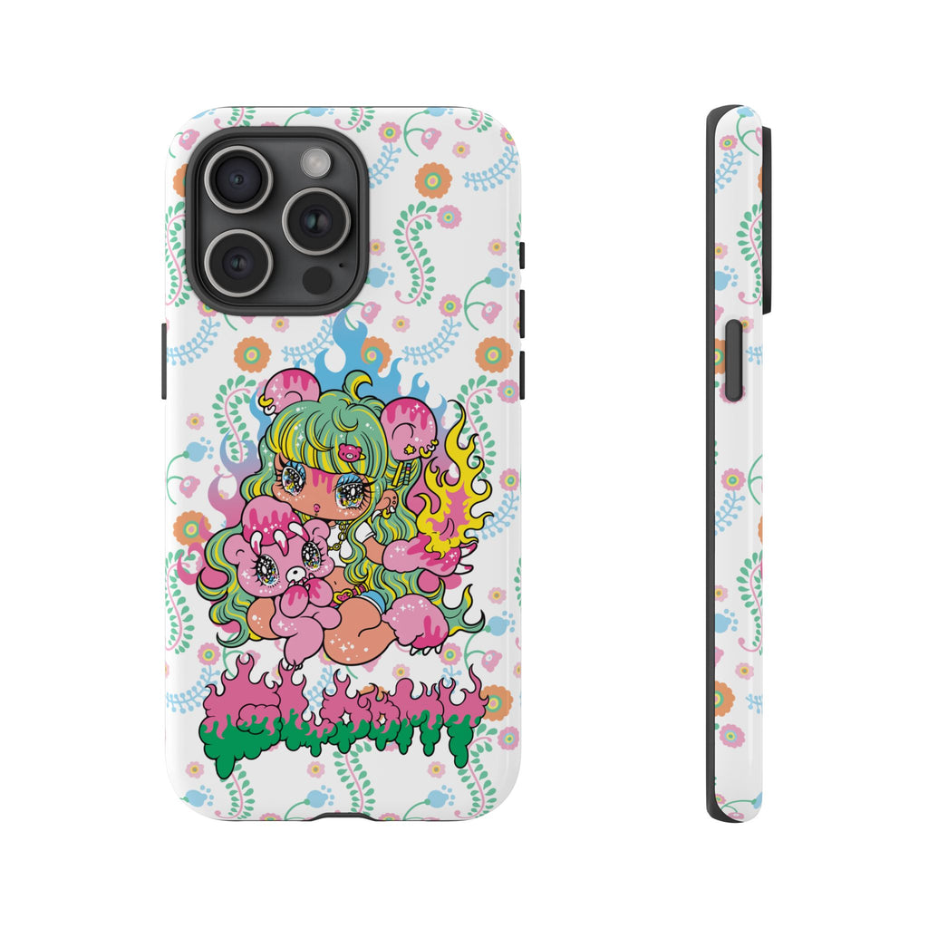 YURIE SEKIYA X GLOOMY BEAR ⭐️ FIRE GIRL PHONE CASE