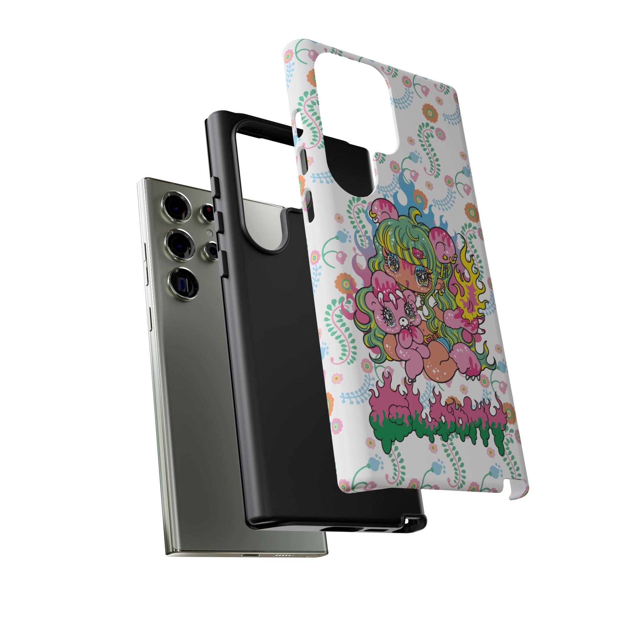 YURIE SEKIYA X GLOOMY BEAR ⭐️ FIRE GIRL PHONE CASE