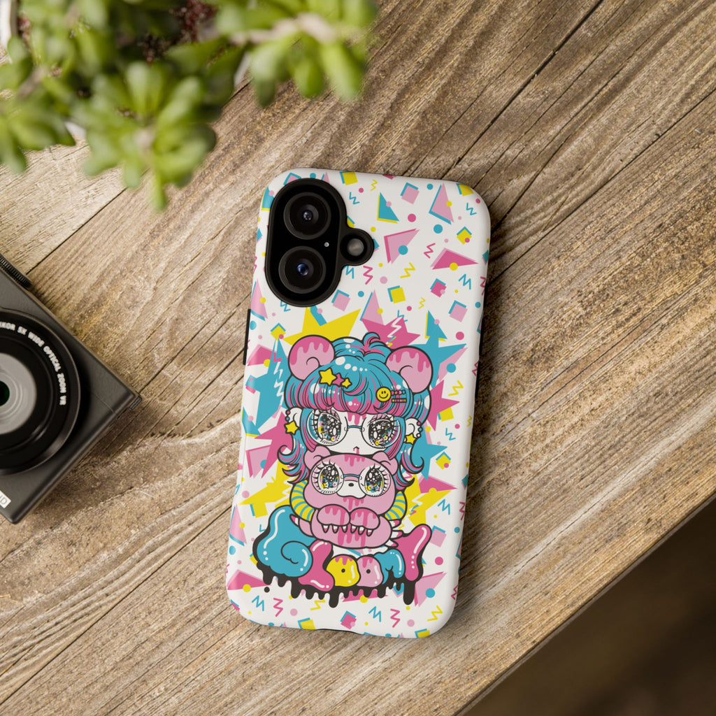 YURIE SEKIYA X GLOOMY BEAR ⭐️ FIRE GIRL PHONE CASE