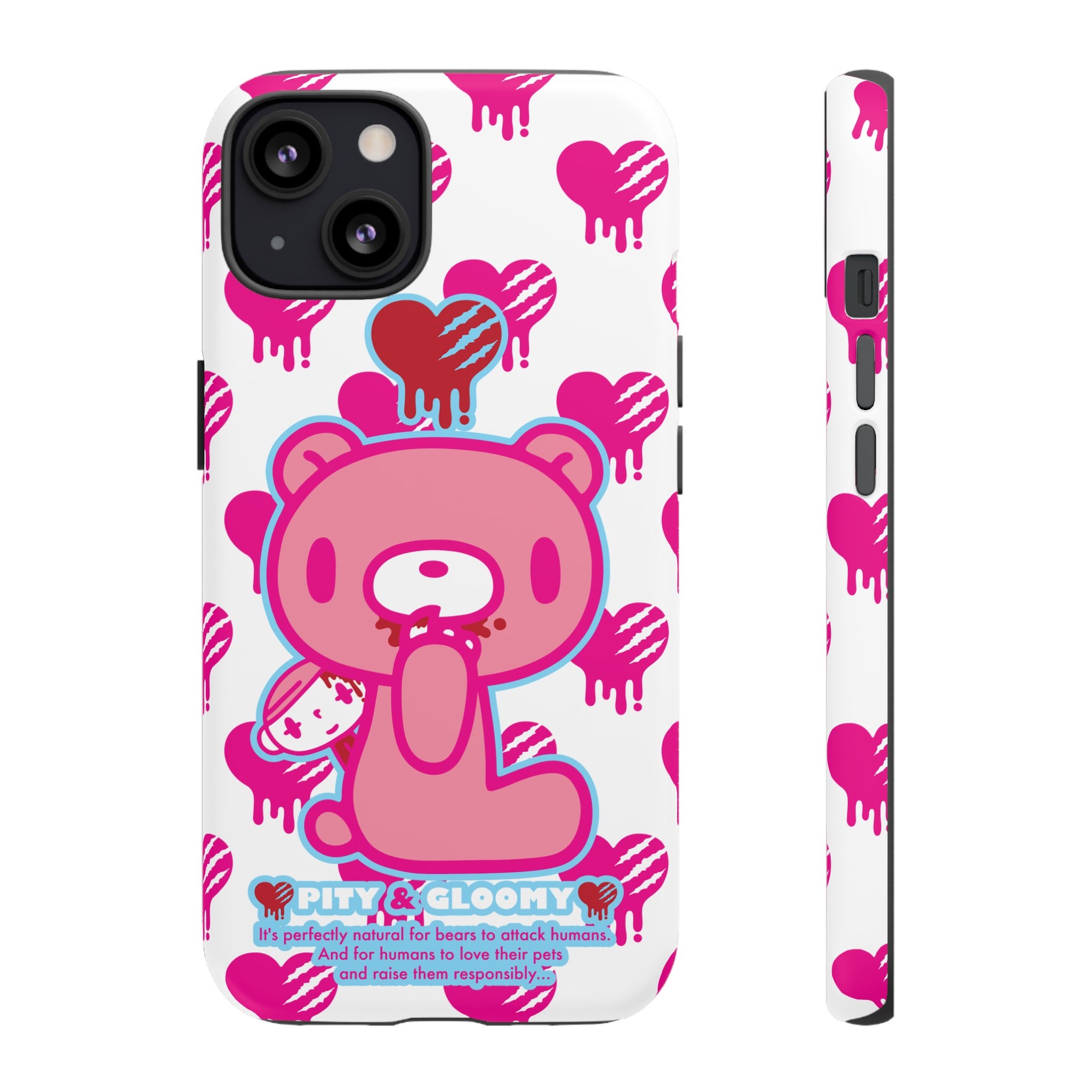 Gloomy Bear White Phone Case