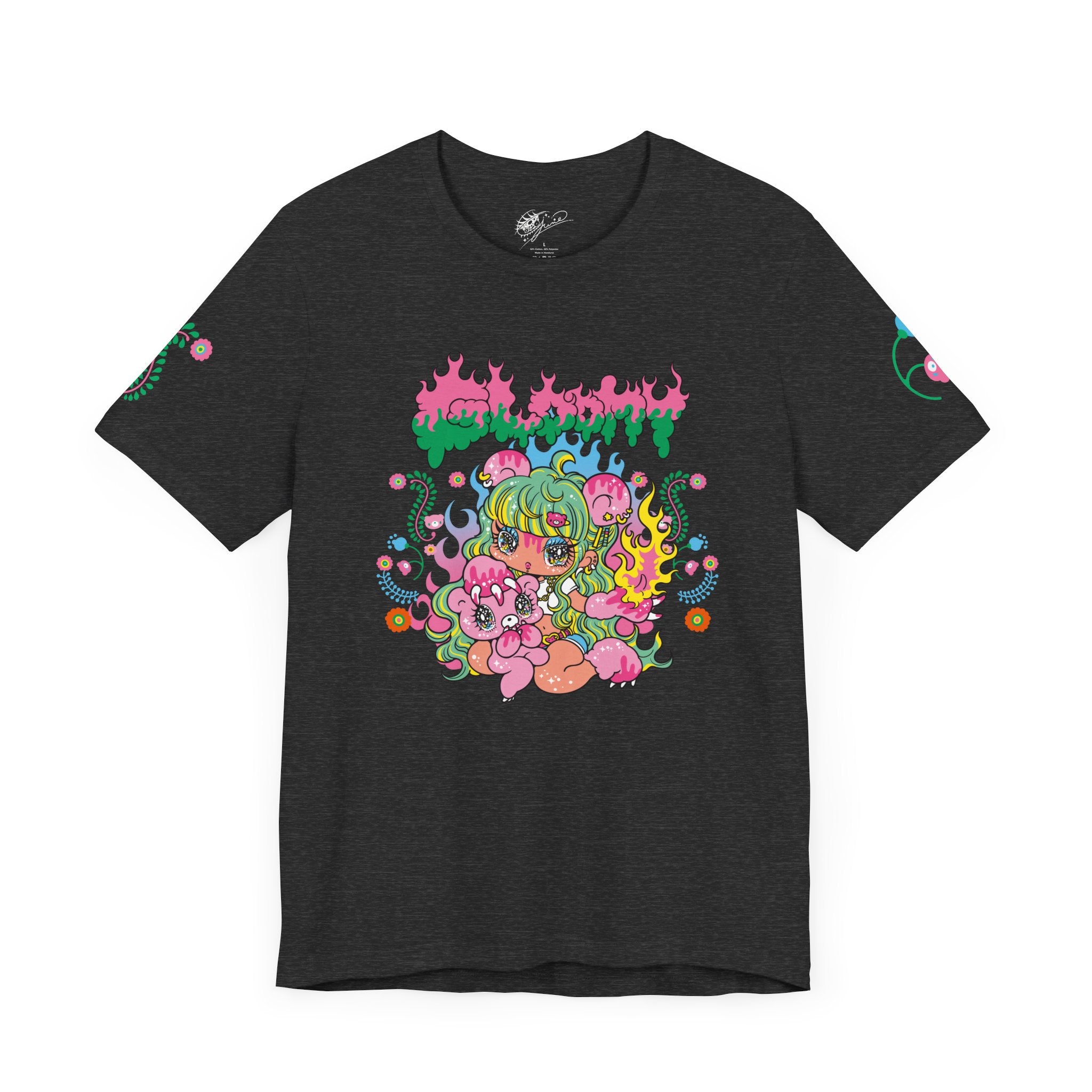YURIE SEKIYA X GLOOMY BEAR🌟 FLAME GAL 2024 ユニセックス 半袖Tシャツ
