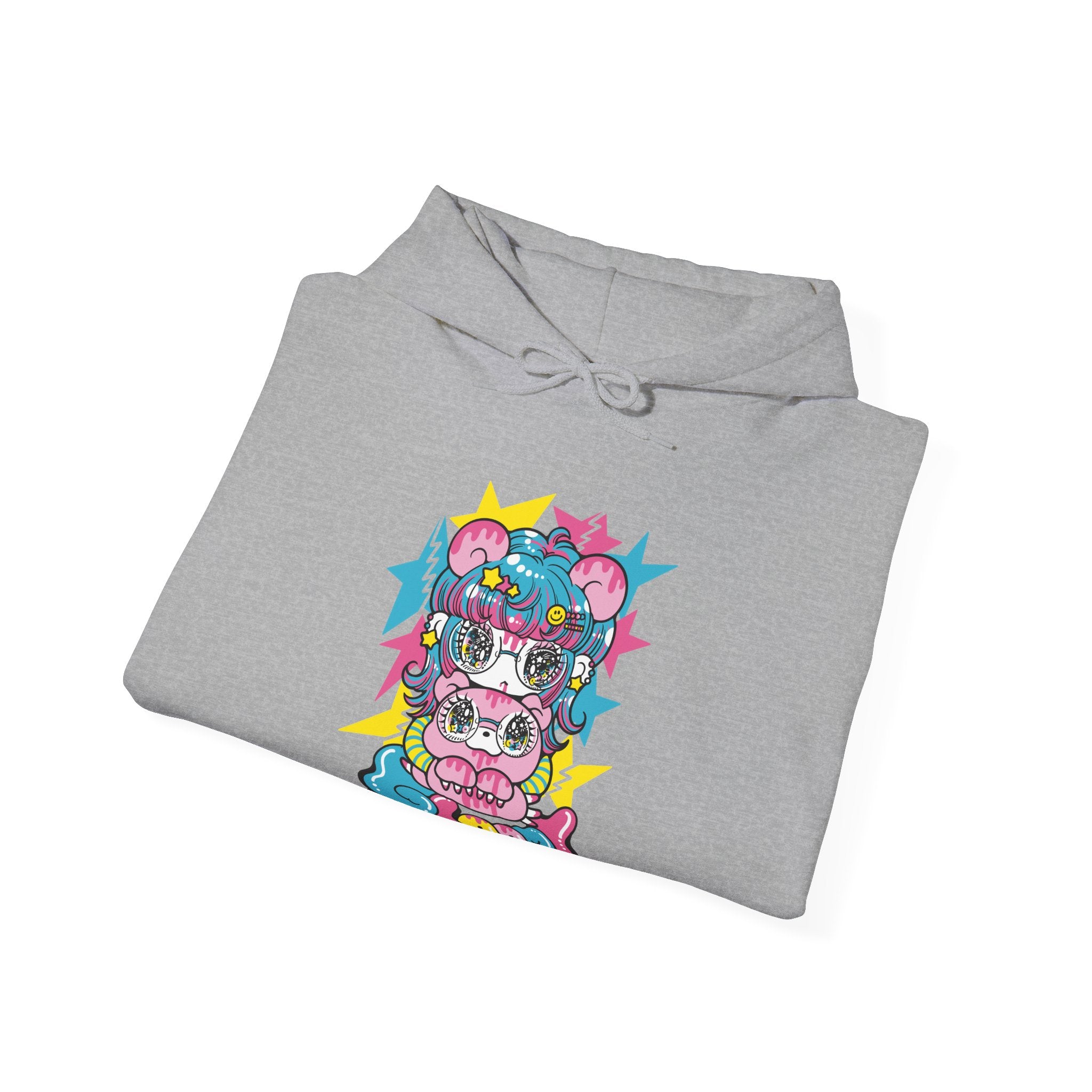 YURIE SEKIYA X GLOOMY BEAR🌟STARRY GAL ユニセックス フード付きスウェットシャツ
