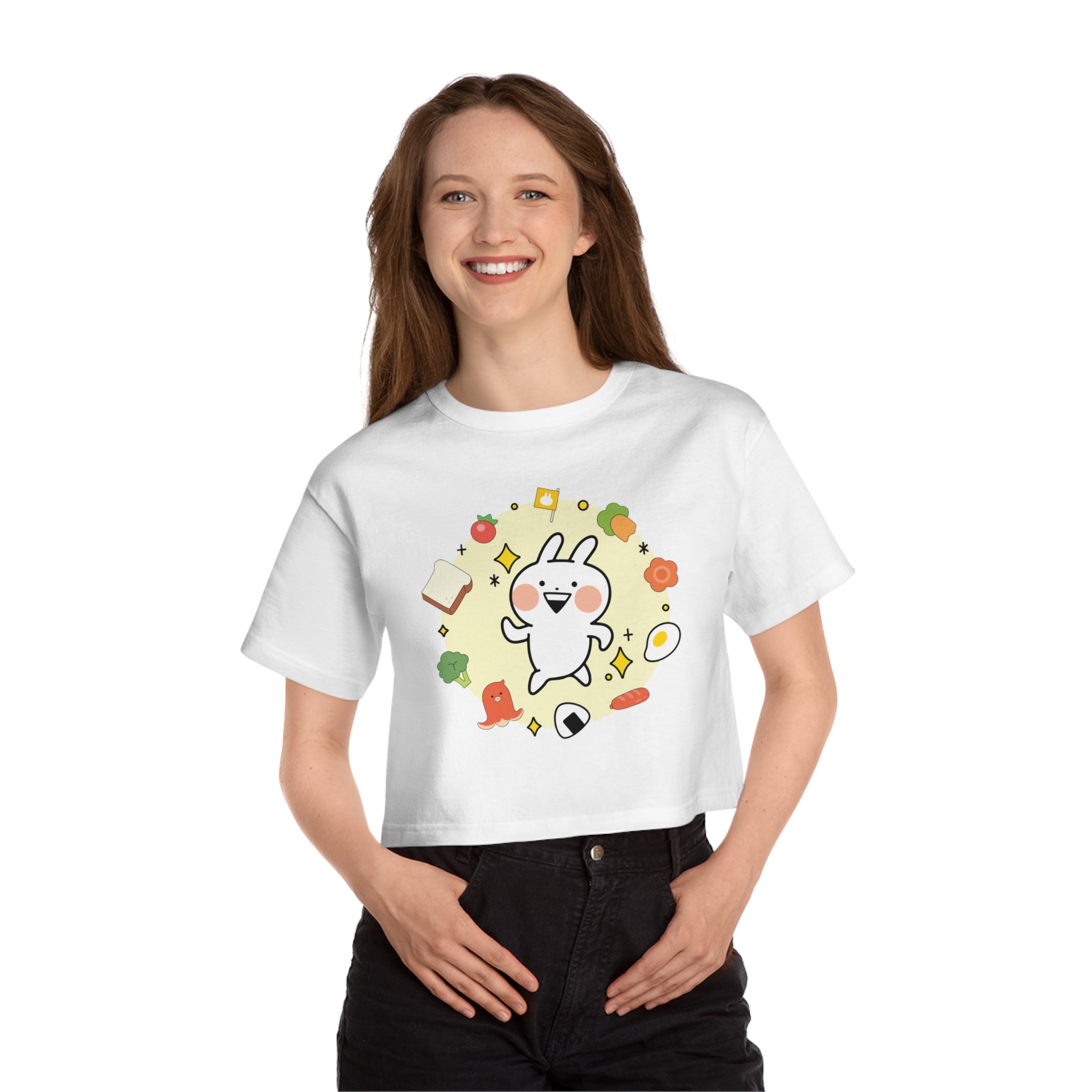 Usagyuuun T Champion Women's Heritage Cropped T-Shirt
