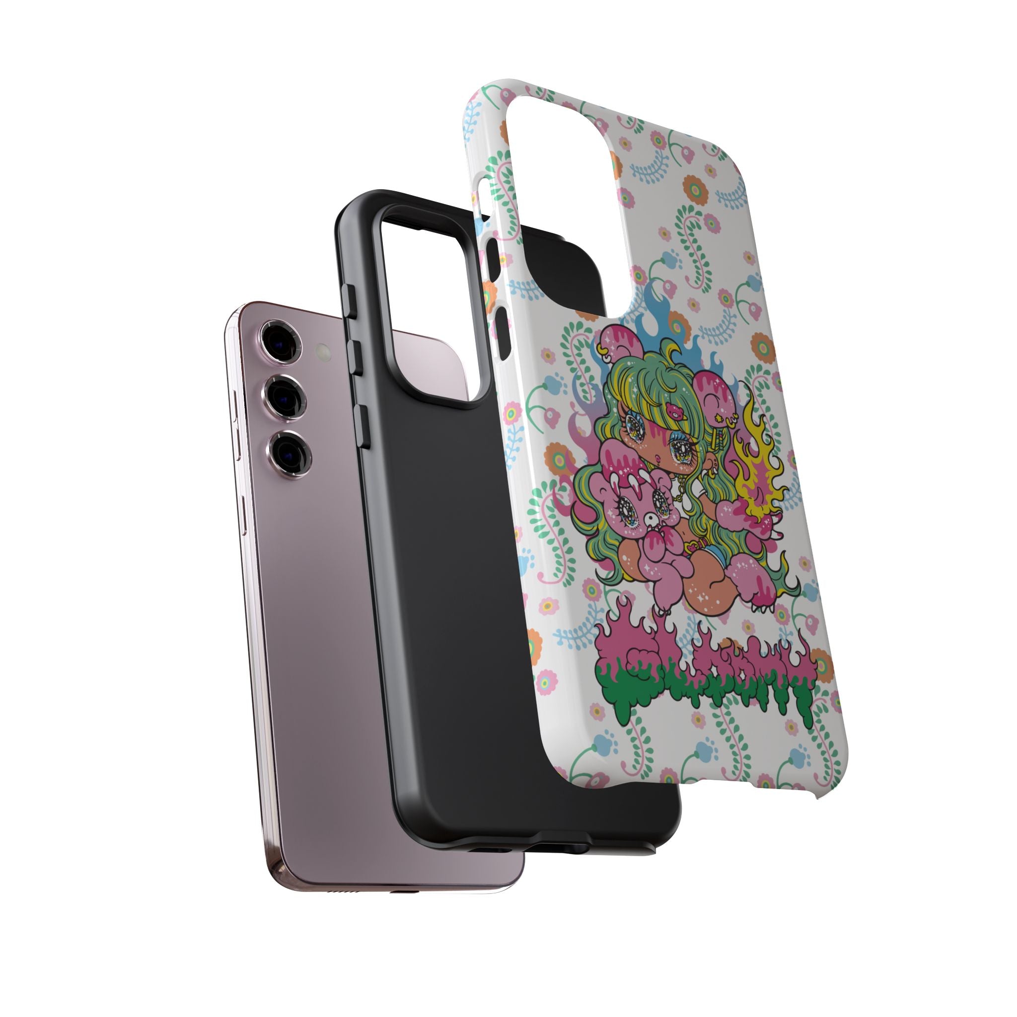 YURIE SEKIYA X GLOOMY BEAR ⭐️ FIRE GIRL PHONE CASE