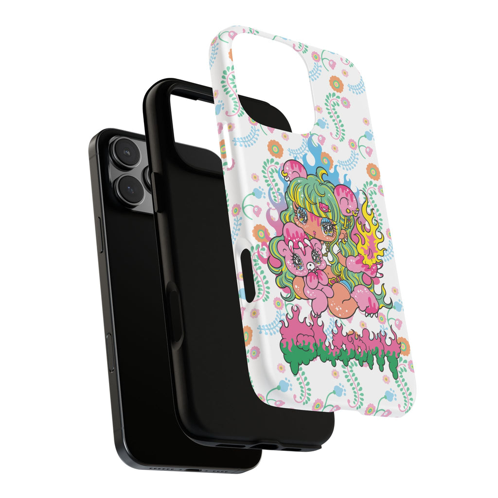 YURIE SEKIYA X GLOOMY BEAR ⭐️ FIRE GIRL PHONE CASE