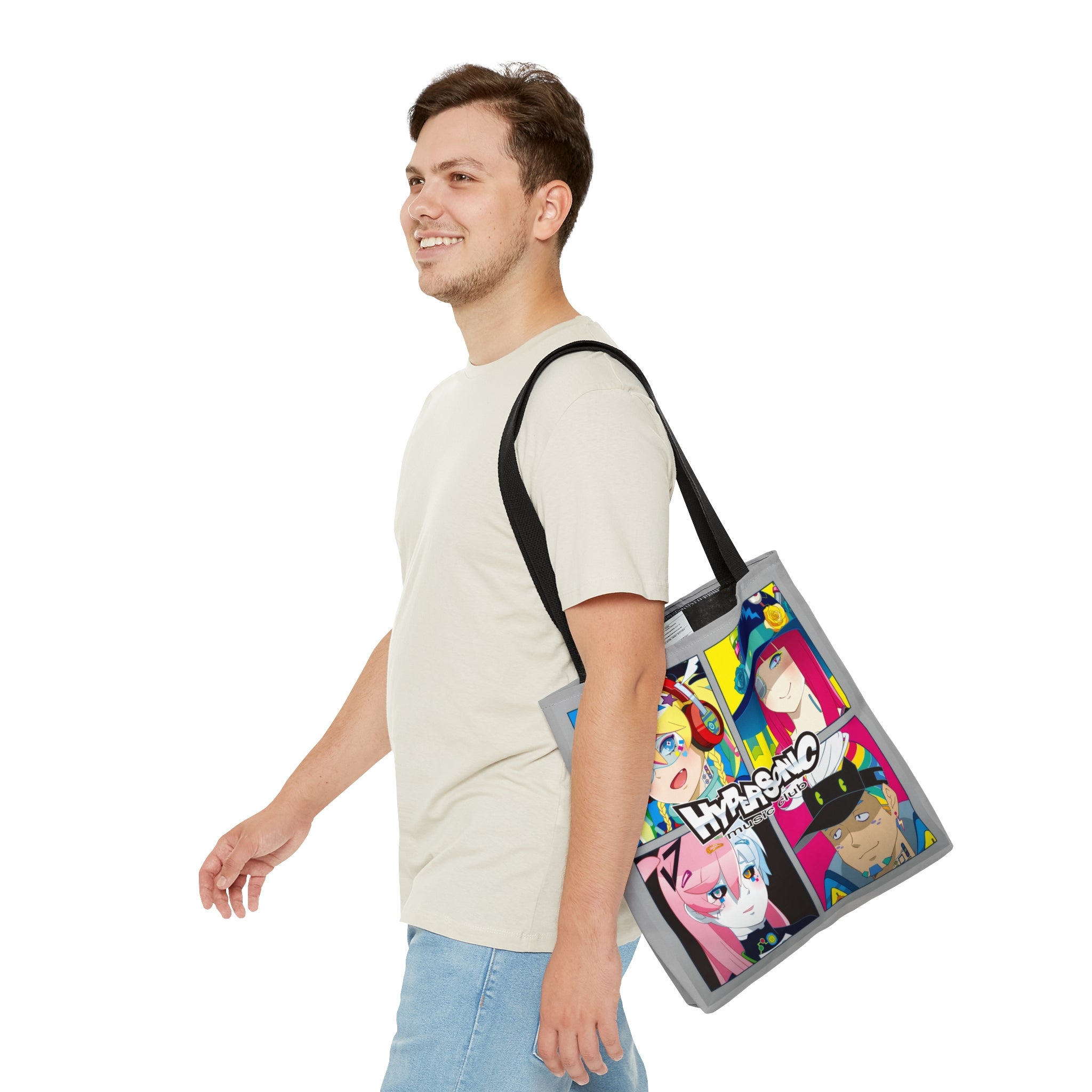 HYPERSONIC music club Characters Tote Bag
