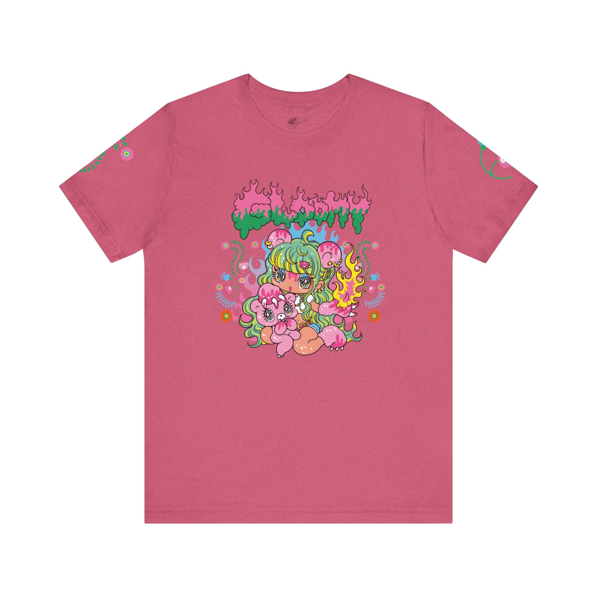 YURIE SEKIYA X GLOOMY BEAR🌟 FLAME GAL 2024 ユニセックス 半袖Tシャツ