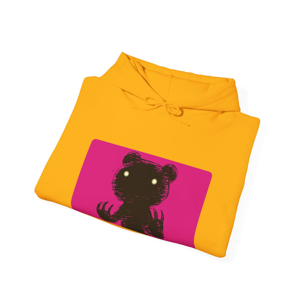 Pink Block Abstraction Gloomy Bear Hoodie