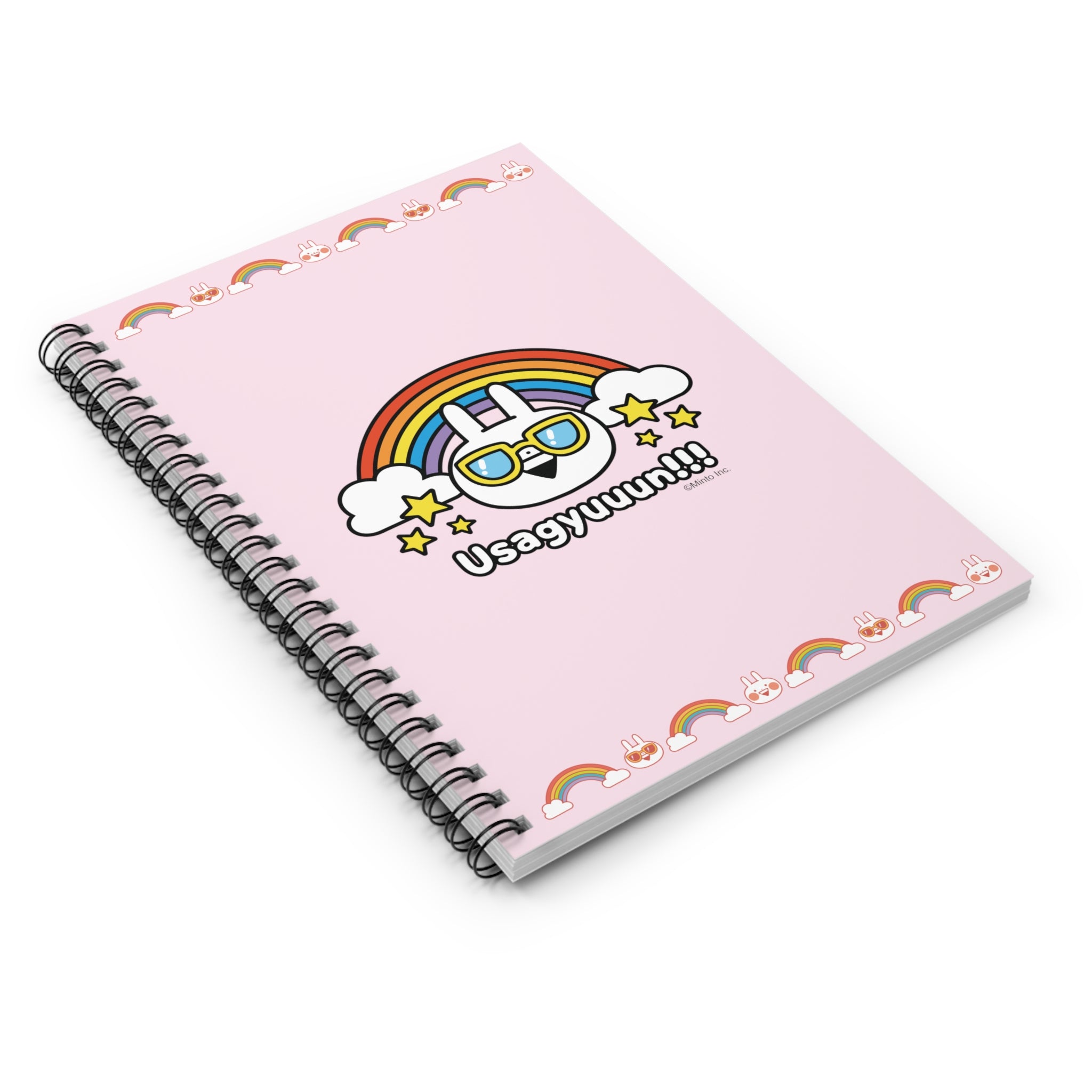 Usagyuuun!!! Rainbow - Ruled Line Spiral Notebook