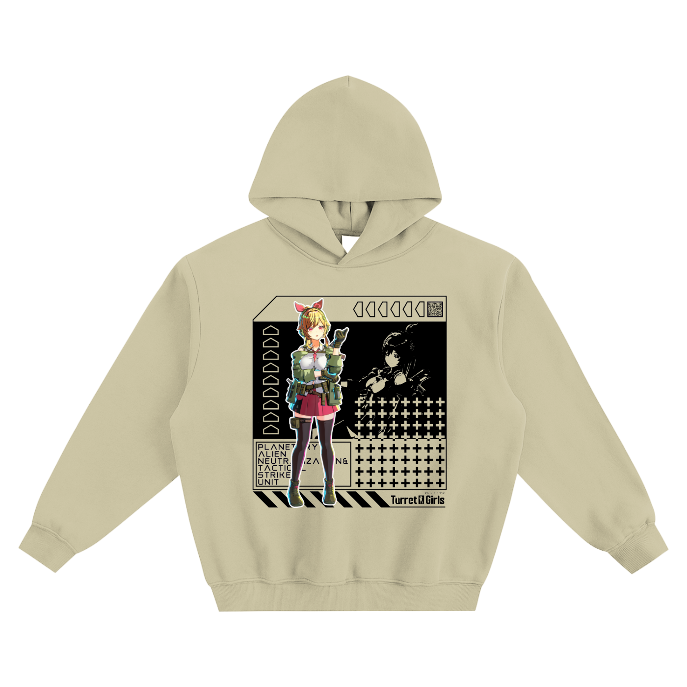 フリースボクシーパーカー