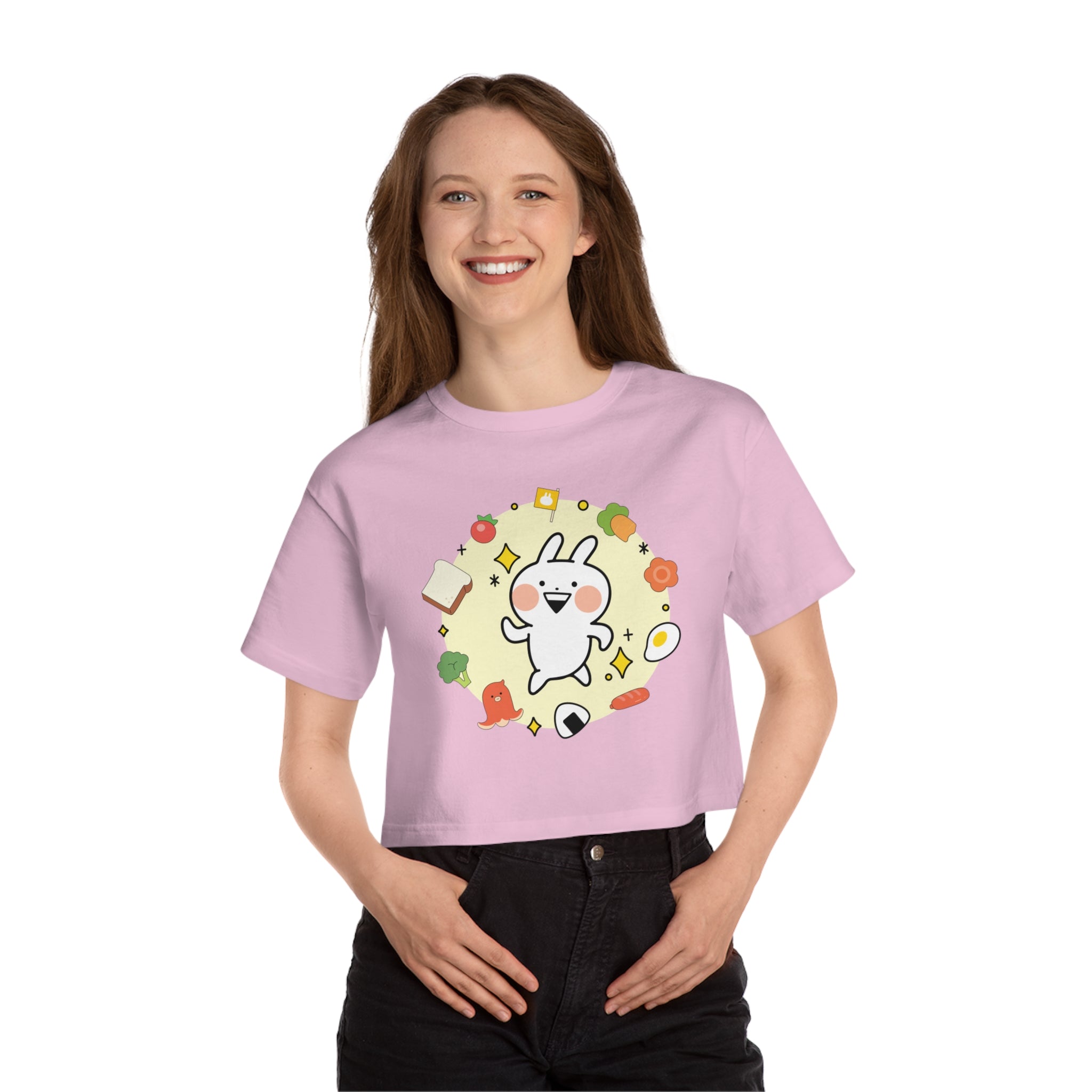 Usagyuuun T Champion Women's Heritage Cropped T-Shirt