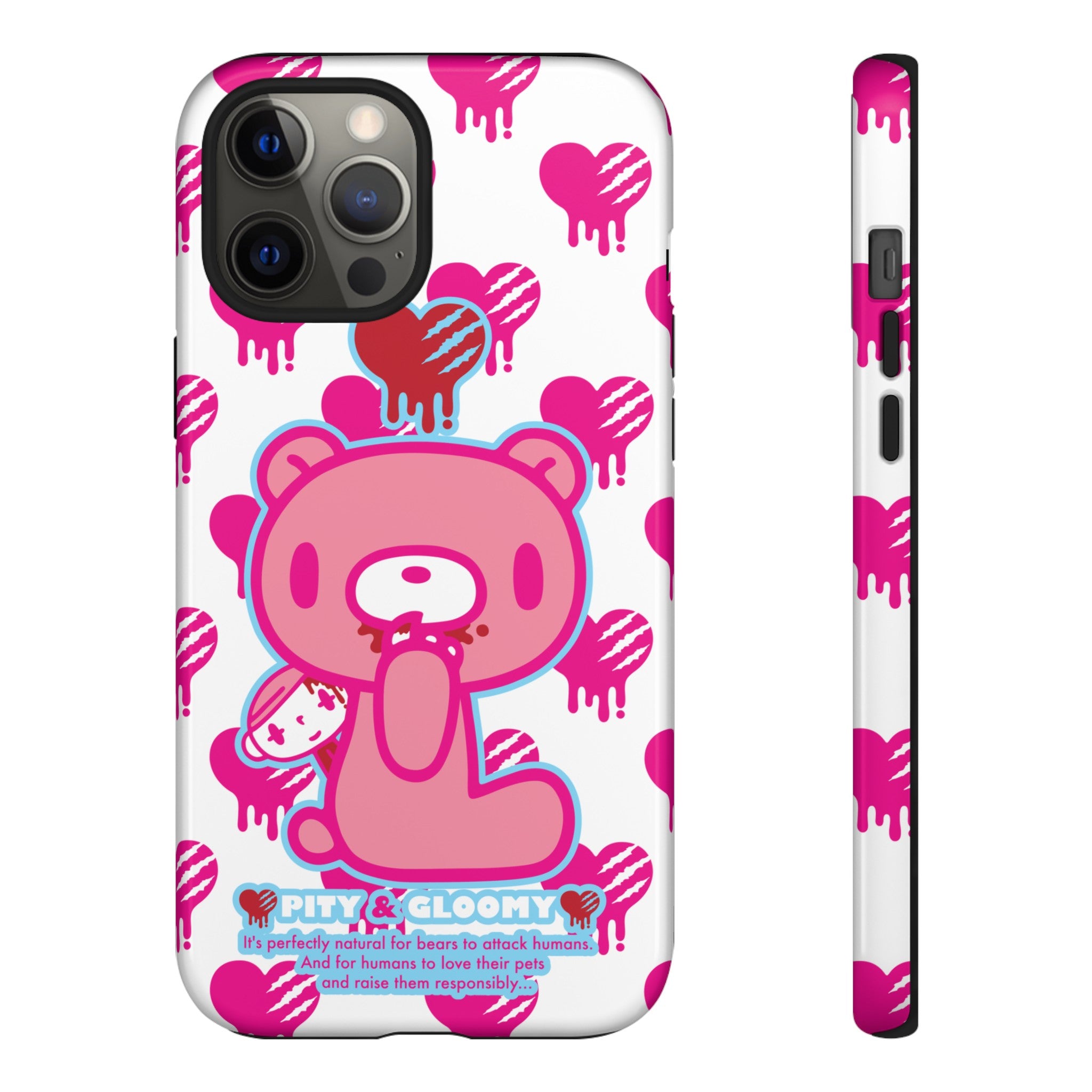 Gloomy Bear White Phone Case