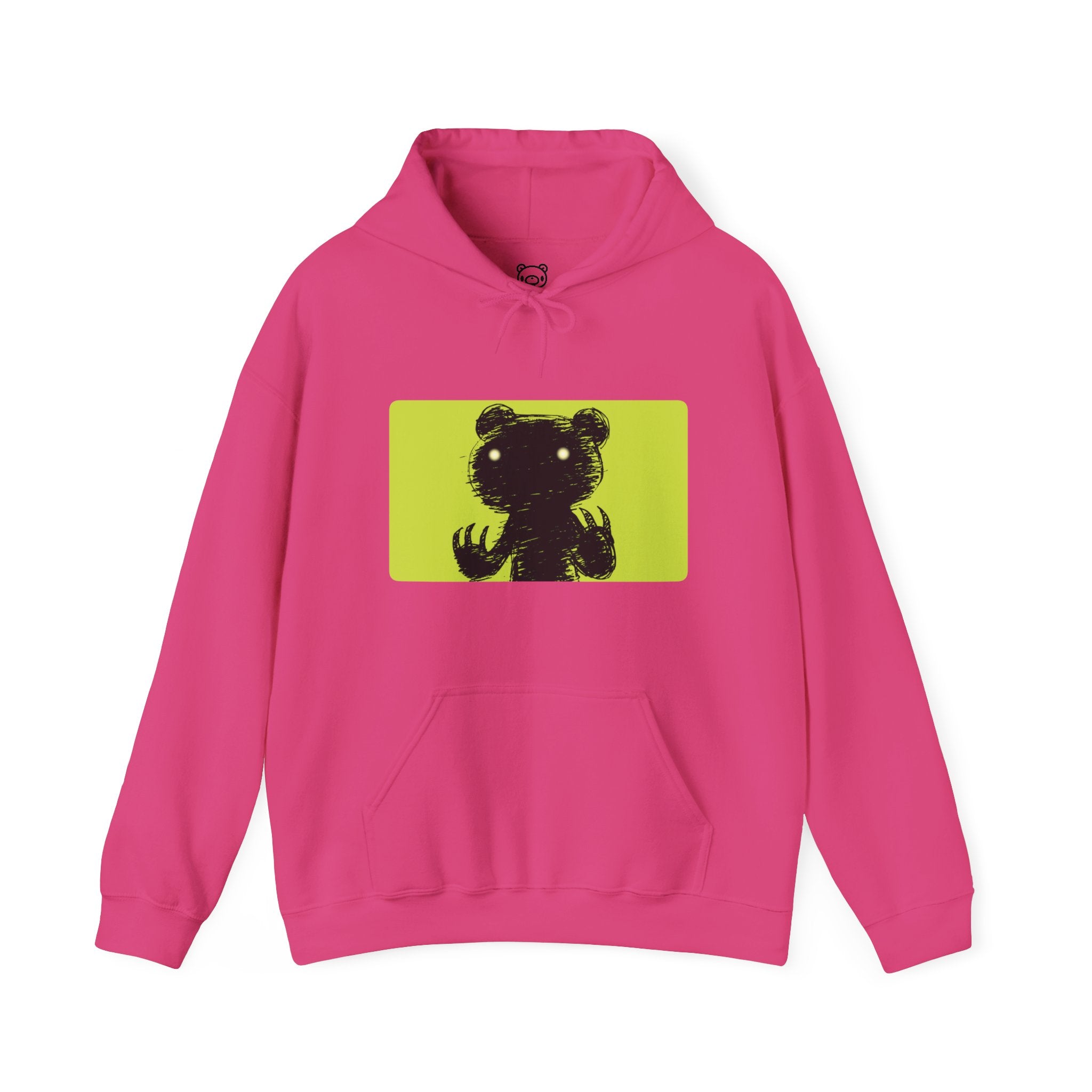 Green Block Abstraction Gloomy Bear Hoodie