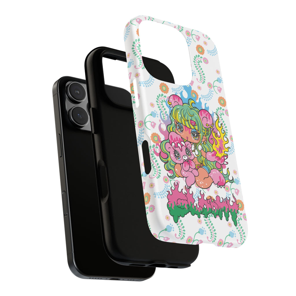 YURIE SEKIYA X GLOOMY BEAR ⭐️ FIRE GIRL PHONE CASE