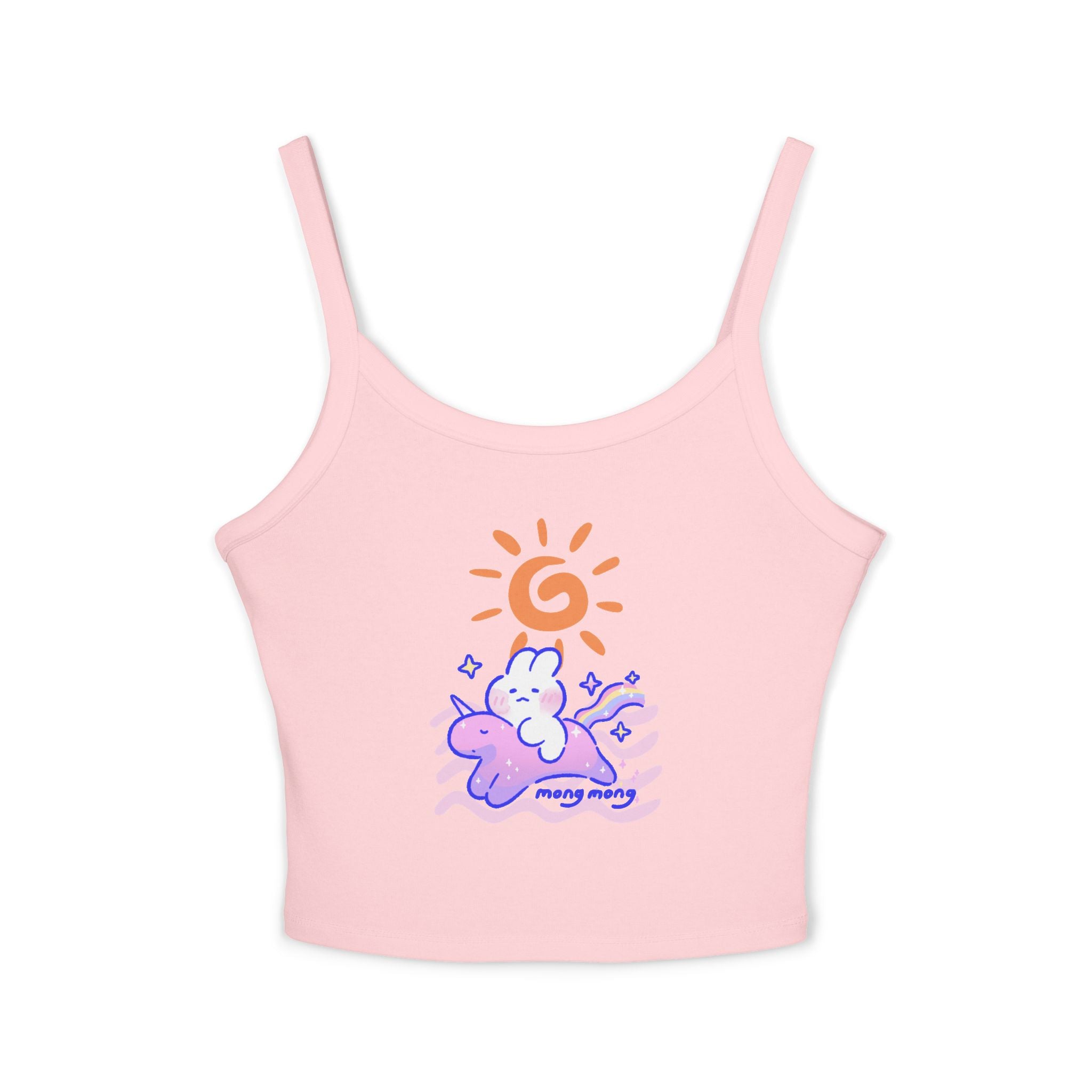 Lovely Mong Mong Spaghetti Strap Tank Top