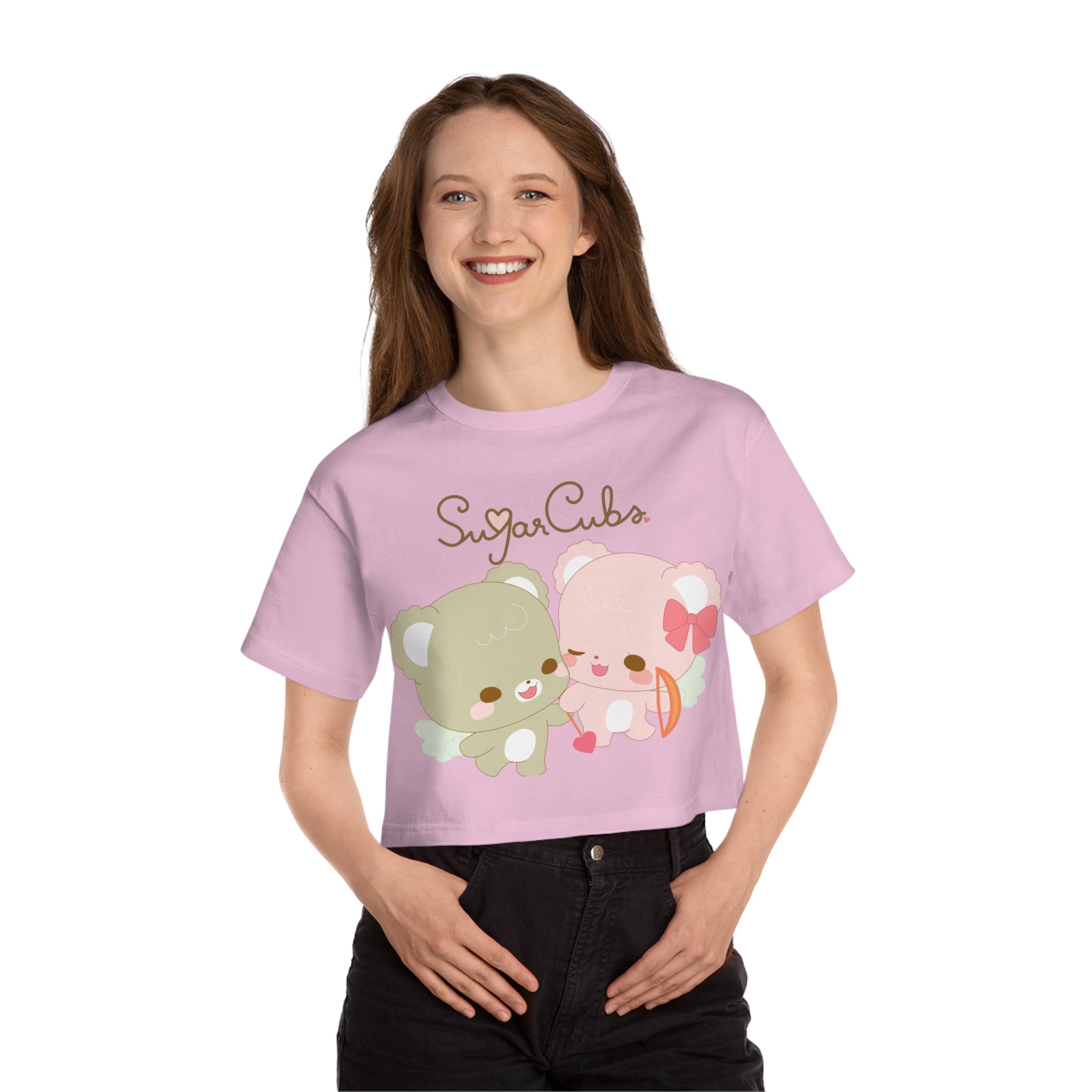 Sugar Cubs Love T Champion Women's Heritage Cropped T-Shirt