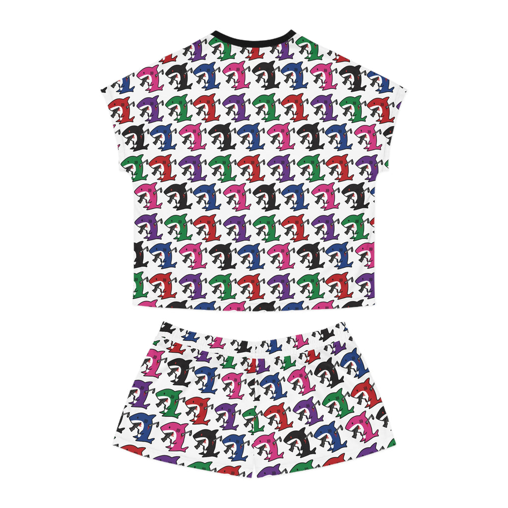 Slit Gill pattern Pajama Set