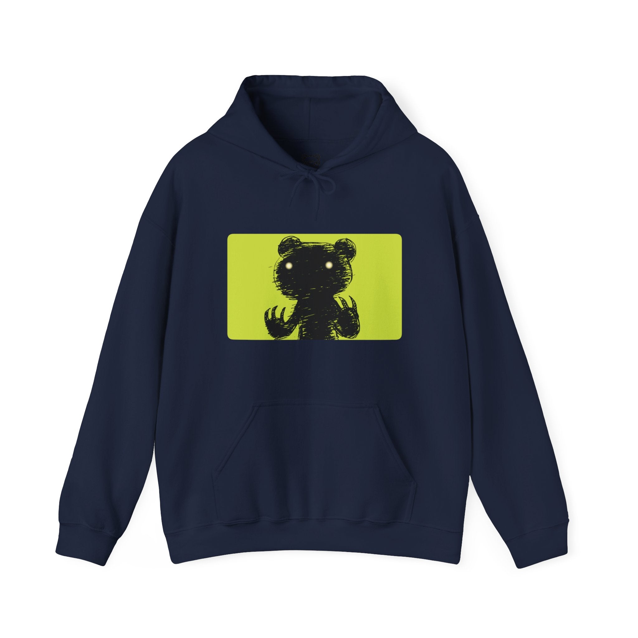 Green Block Abstraction Gloomy Bear Hoodie
