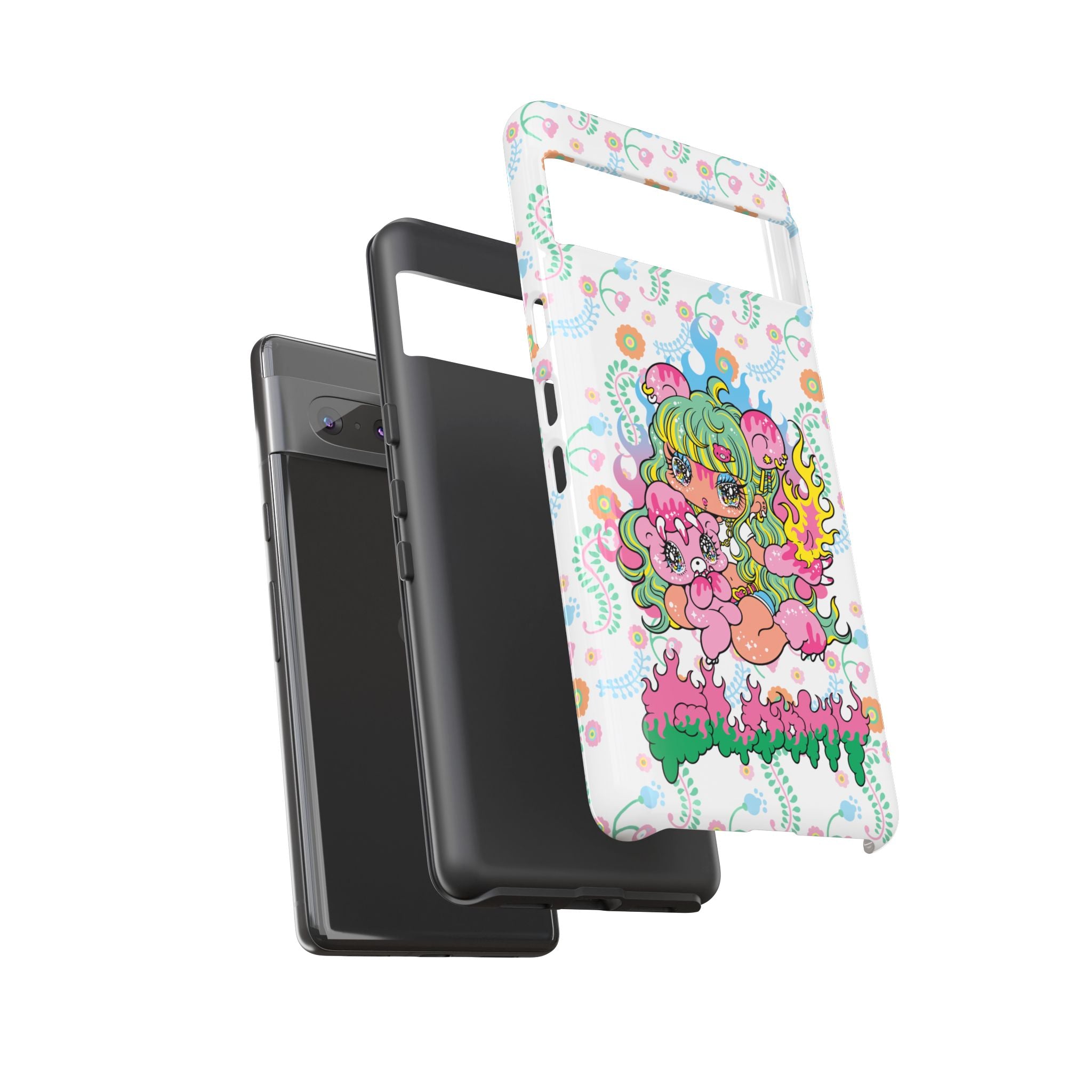 YURIE SEKIYA X GLOOMY BEAR ⭐️ FIRE GIRL PHONE CASE