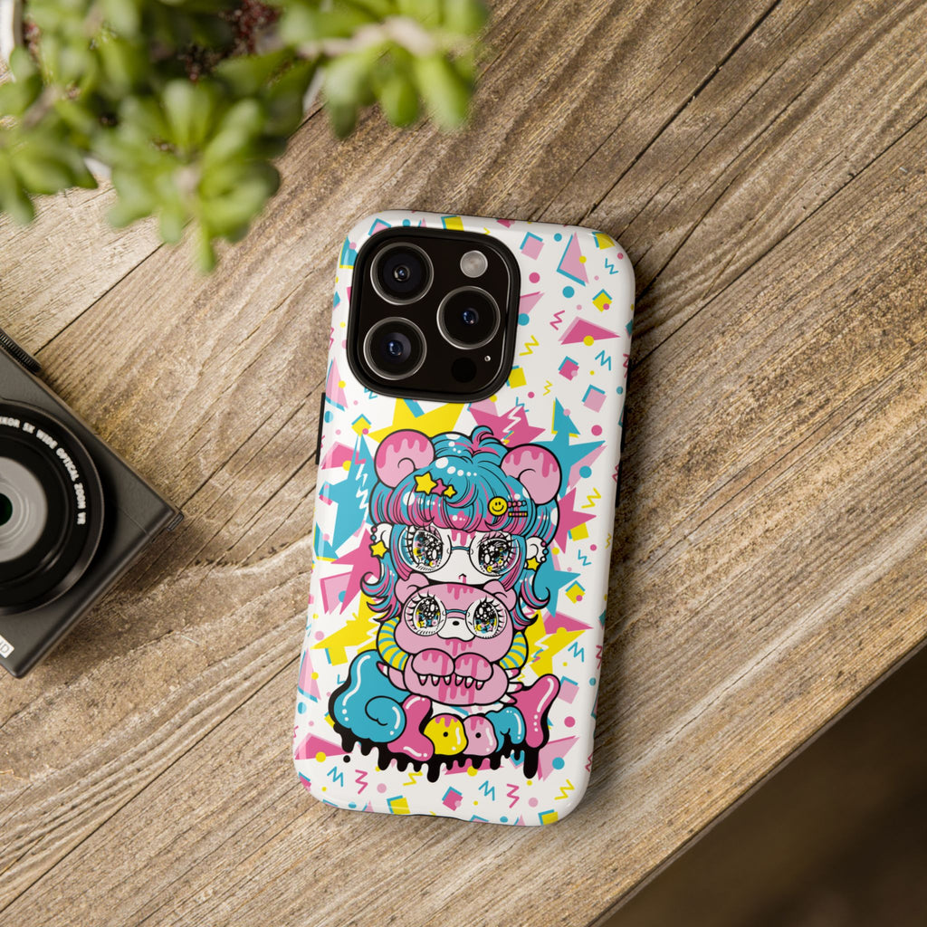 YURIE SEKIYA X GLOOMY BEAR ⭐️ FIRE GIRL PHONE CASE