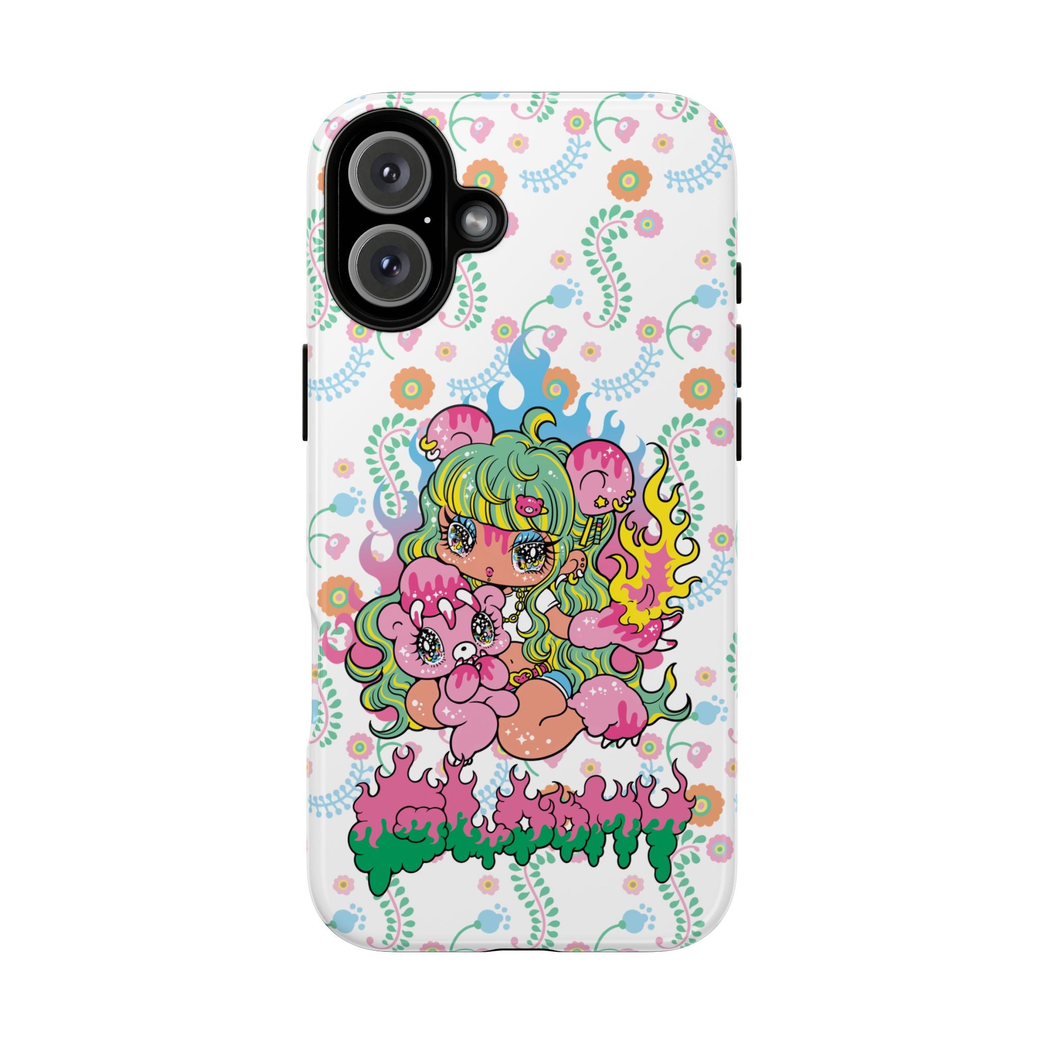 YURIE SEKIYA X GLOOMY BEAR ⭐️ FIRE GIRL PHONE CASE