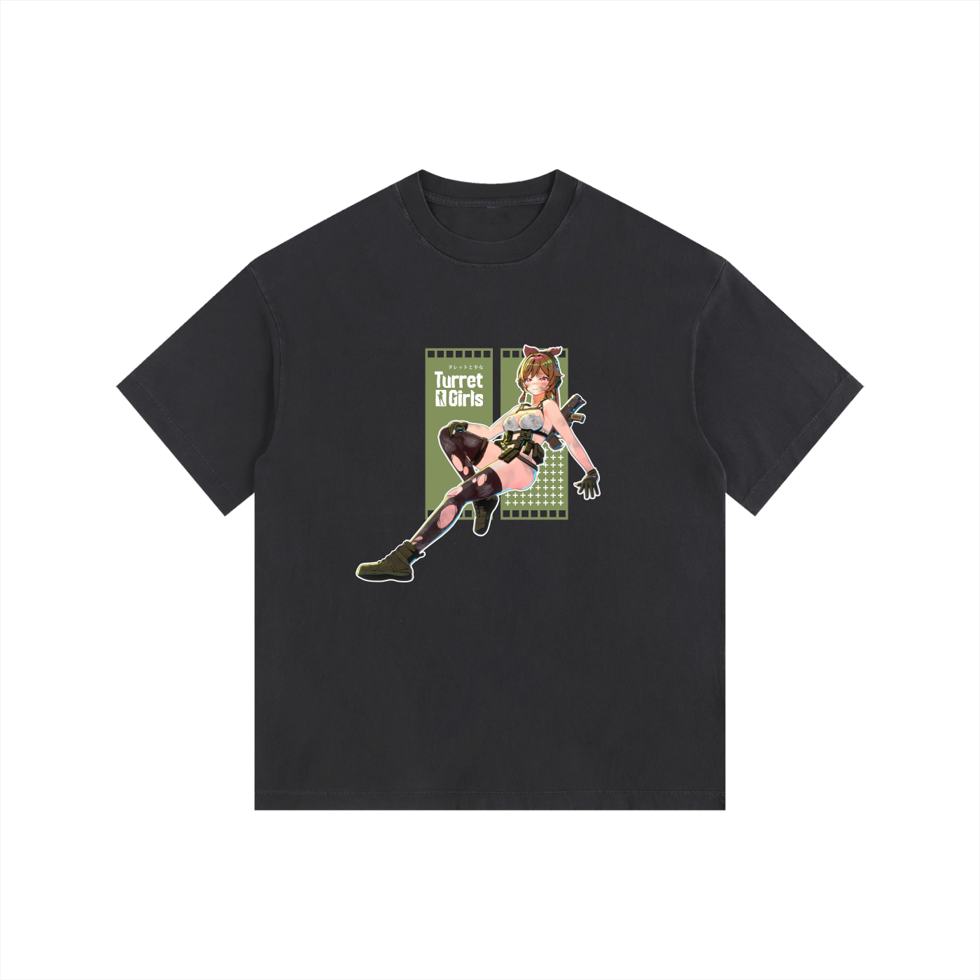 TurretGirls - TATTERED Oversized Tee