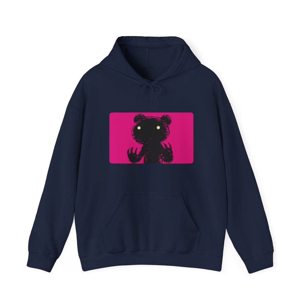 Pink Block Abstraction Gloomy Bear Hoodie
