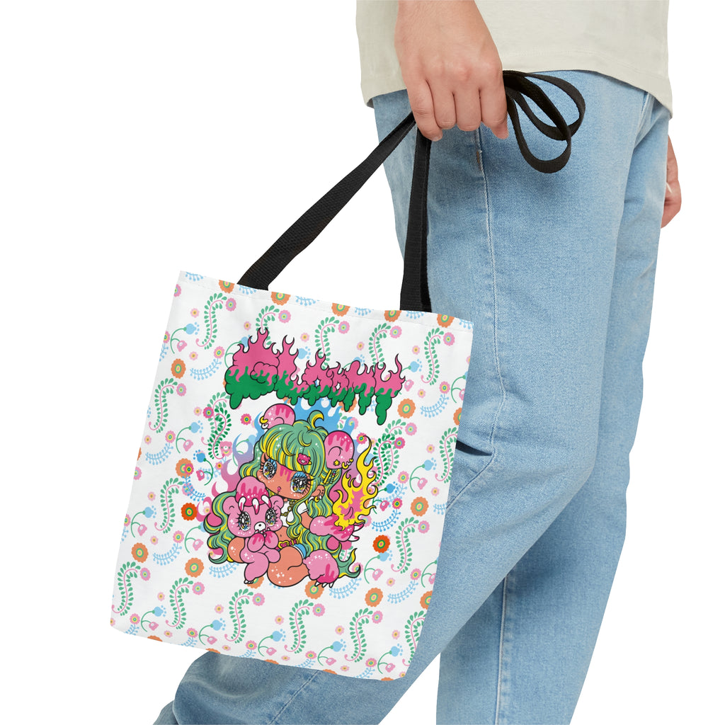 YURIE SEKIYA X GLOOMY BEAR🌟FLAME GAL - Tote Bag