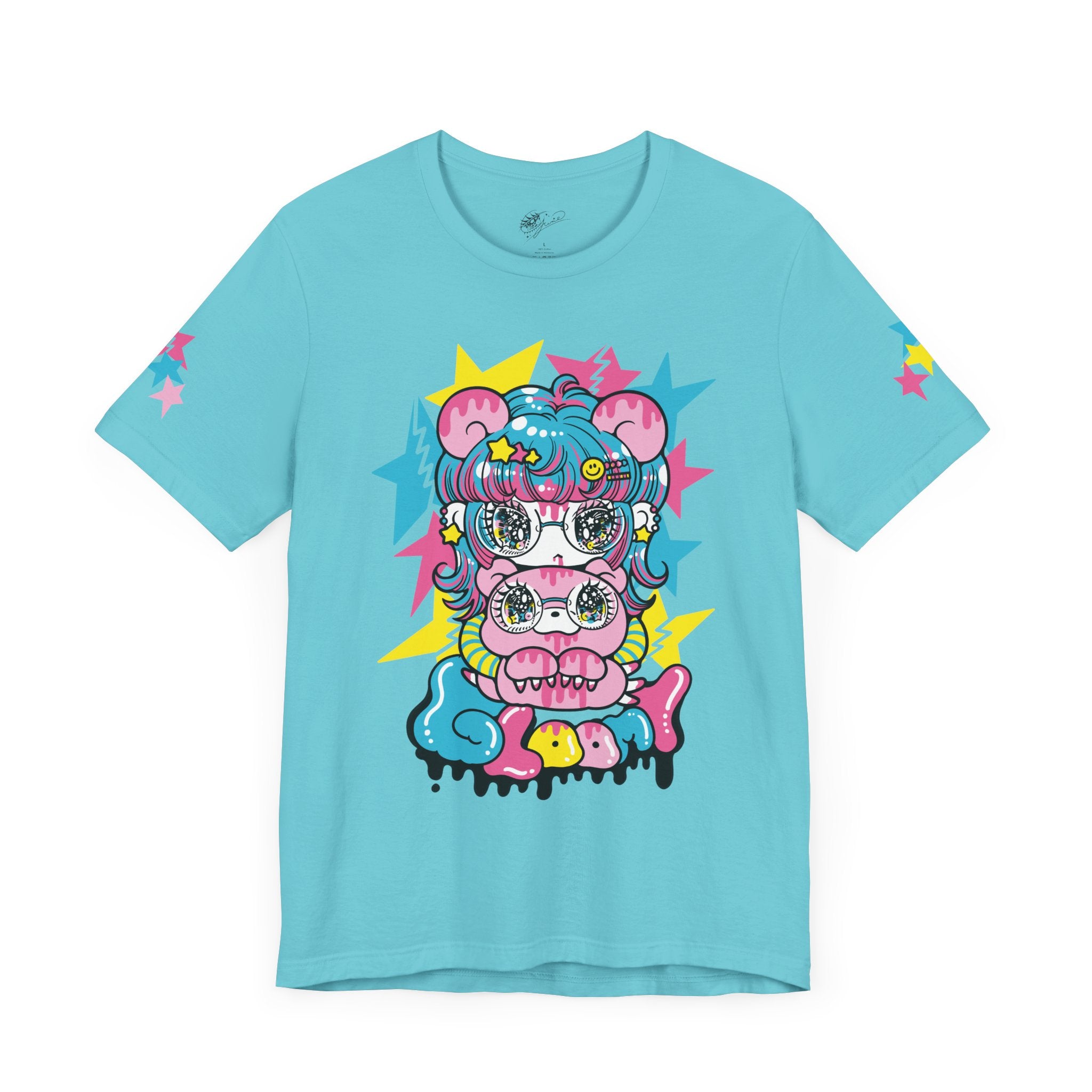 YURIE SEKIYA X GLOOMY BEAR🌟 STARRY GAL 2024 ユニセックス 半袖Tシャツ