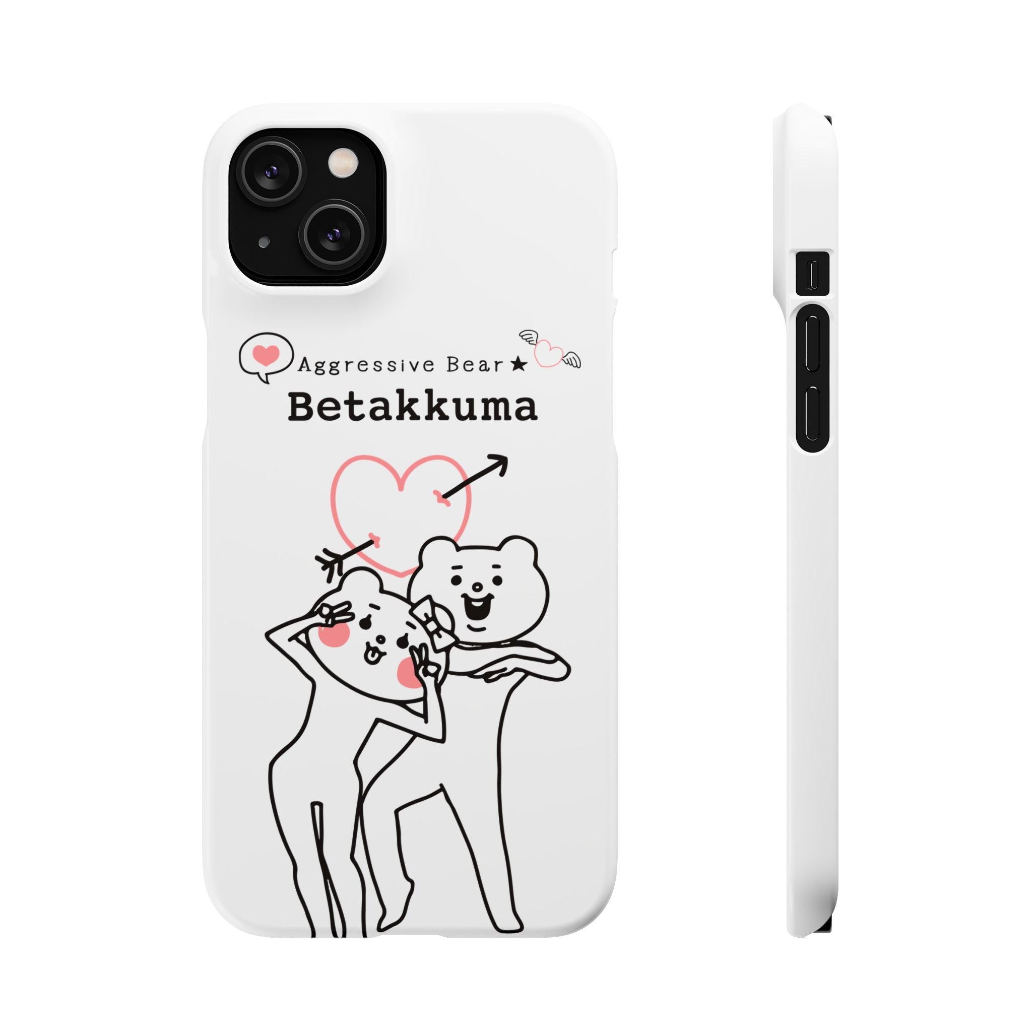 Betakkuma Arrow Heart Phone Case