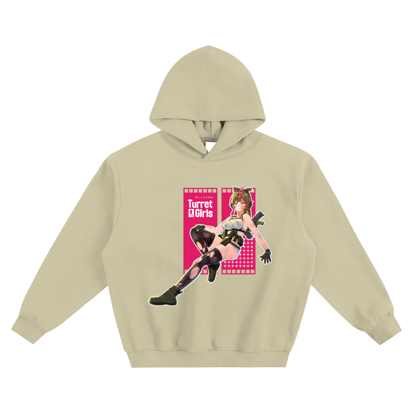 フリースボクシーパーカー