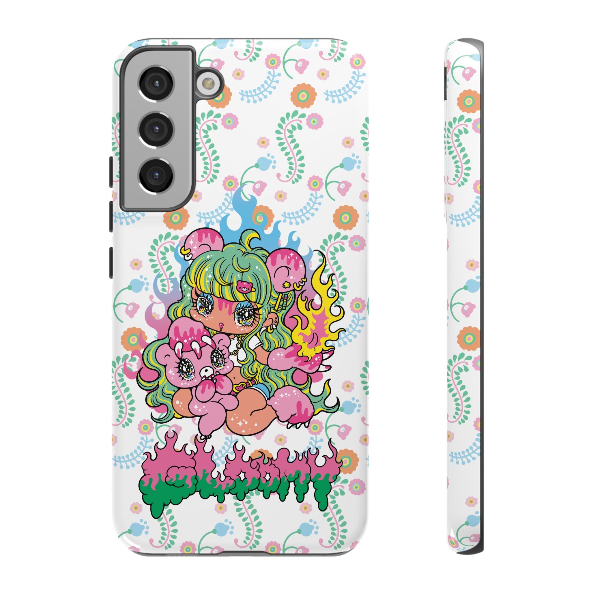 YURIE SEKIYA X GLOOMY BEAR ⭐️ FIRE GIRL PHONE CASE