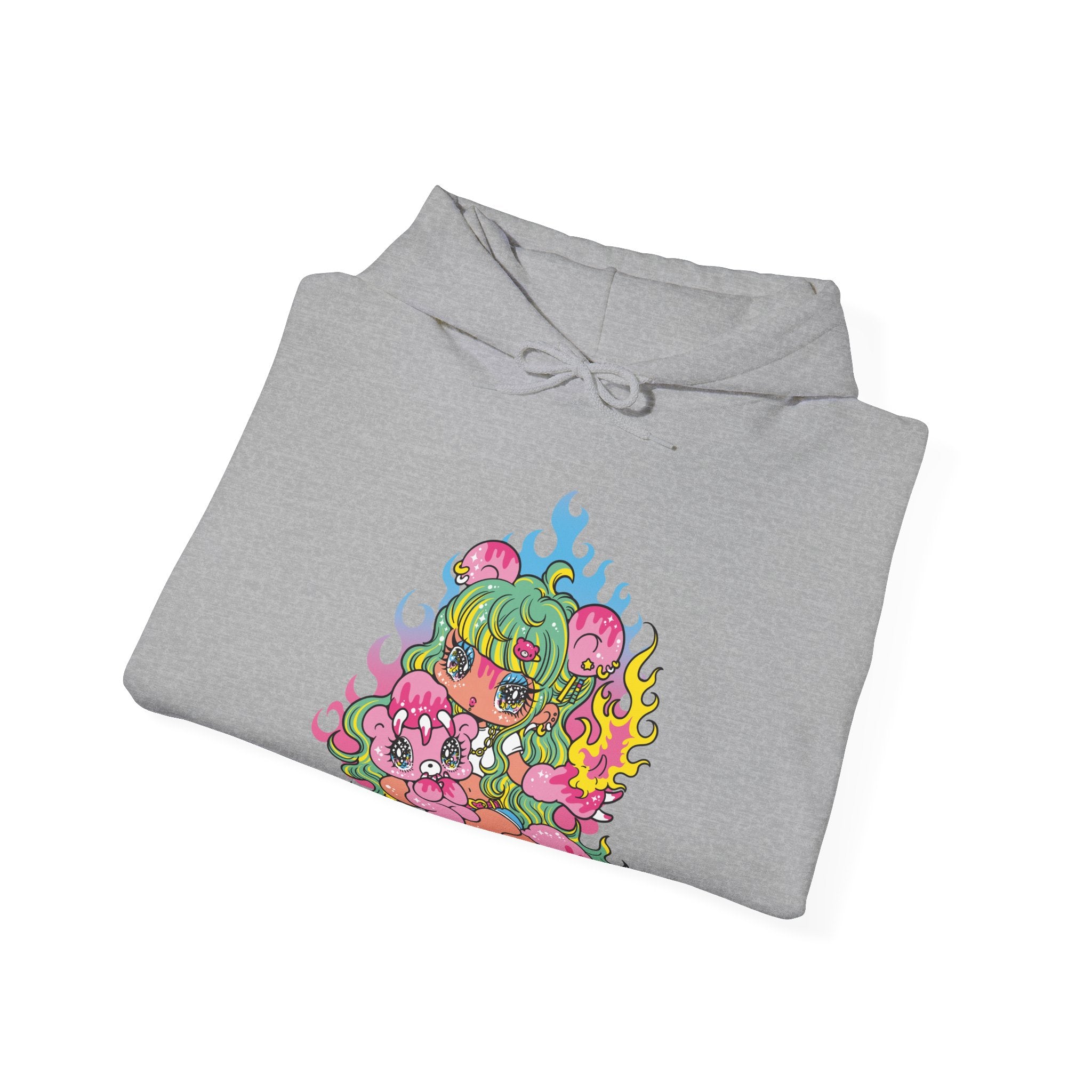 YURIE SEKIYA X GLOOMY BEAR ユニセックス フード付きスウェットシャツ