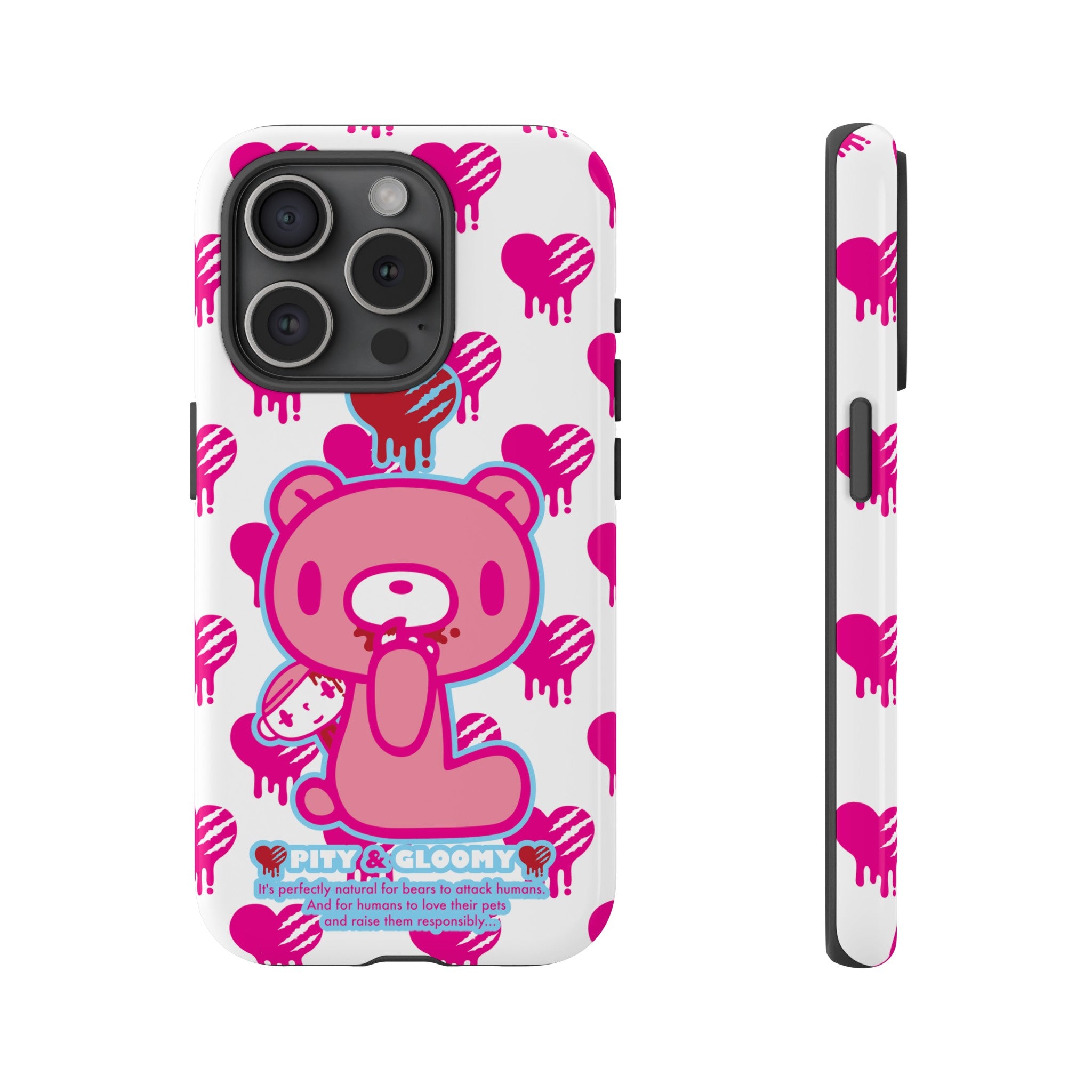 Gloomy Bear White Phone Case
