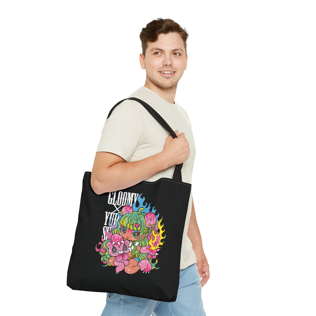 YURIE SEKIYA X GLOOMY BEAR🌟FLAME GAL - Tote Bag