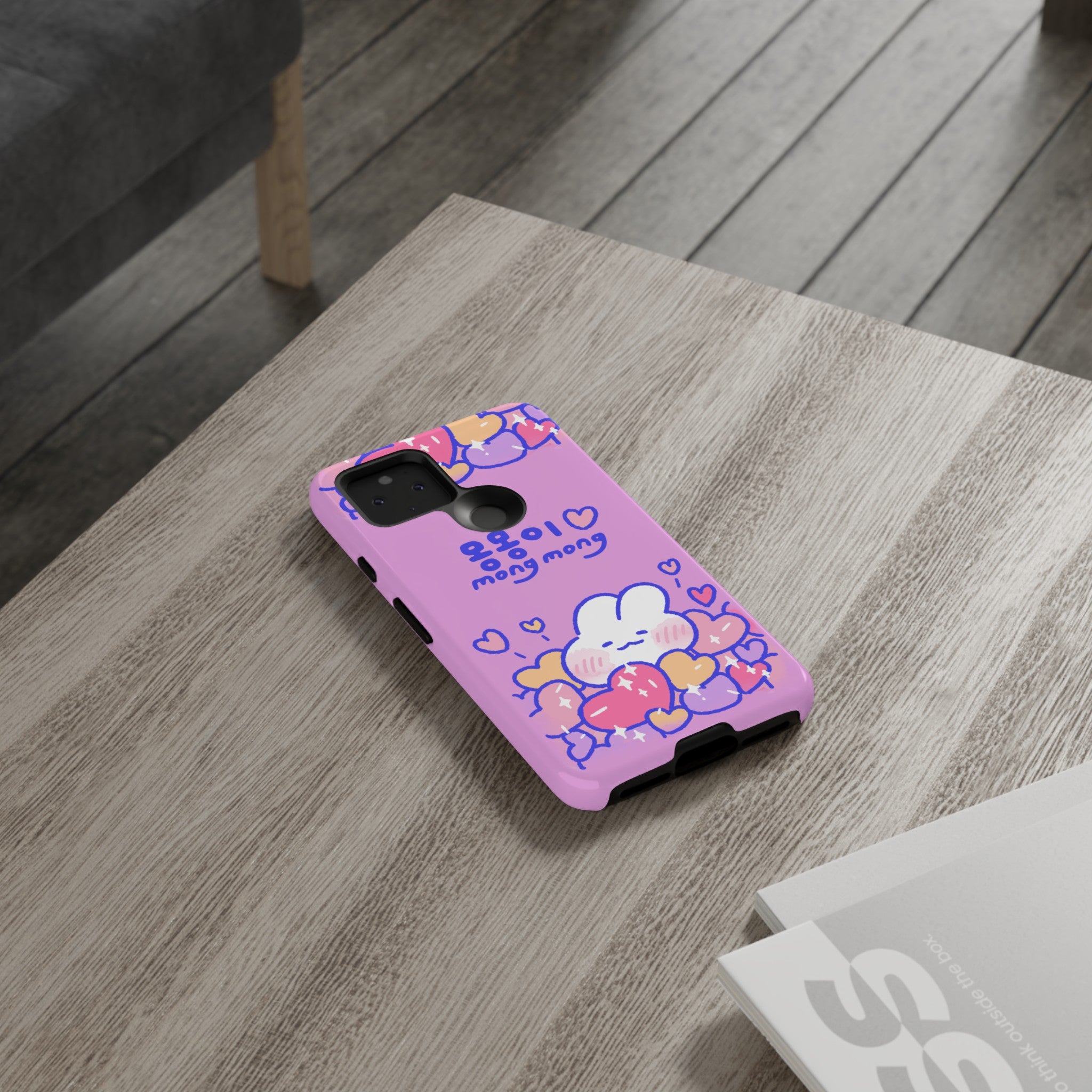 Lovely Mong Mong Heart Bath Phone Case
