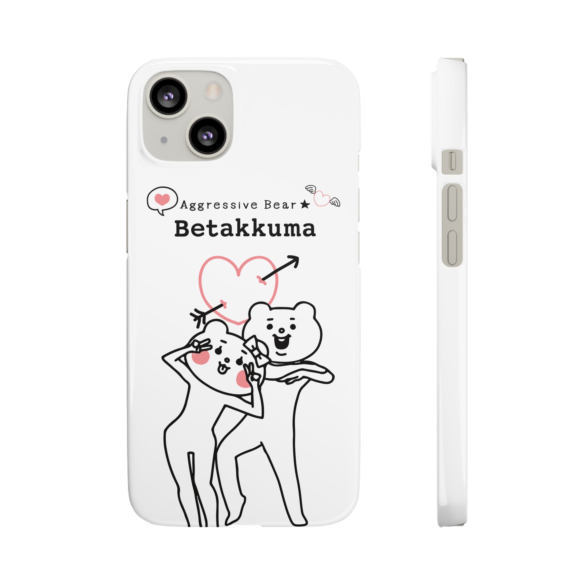 Betakkuma Arrow Heart Phone Case