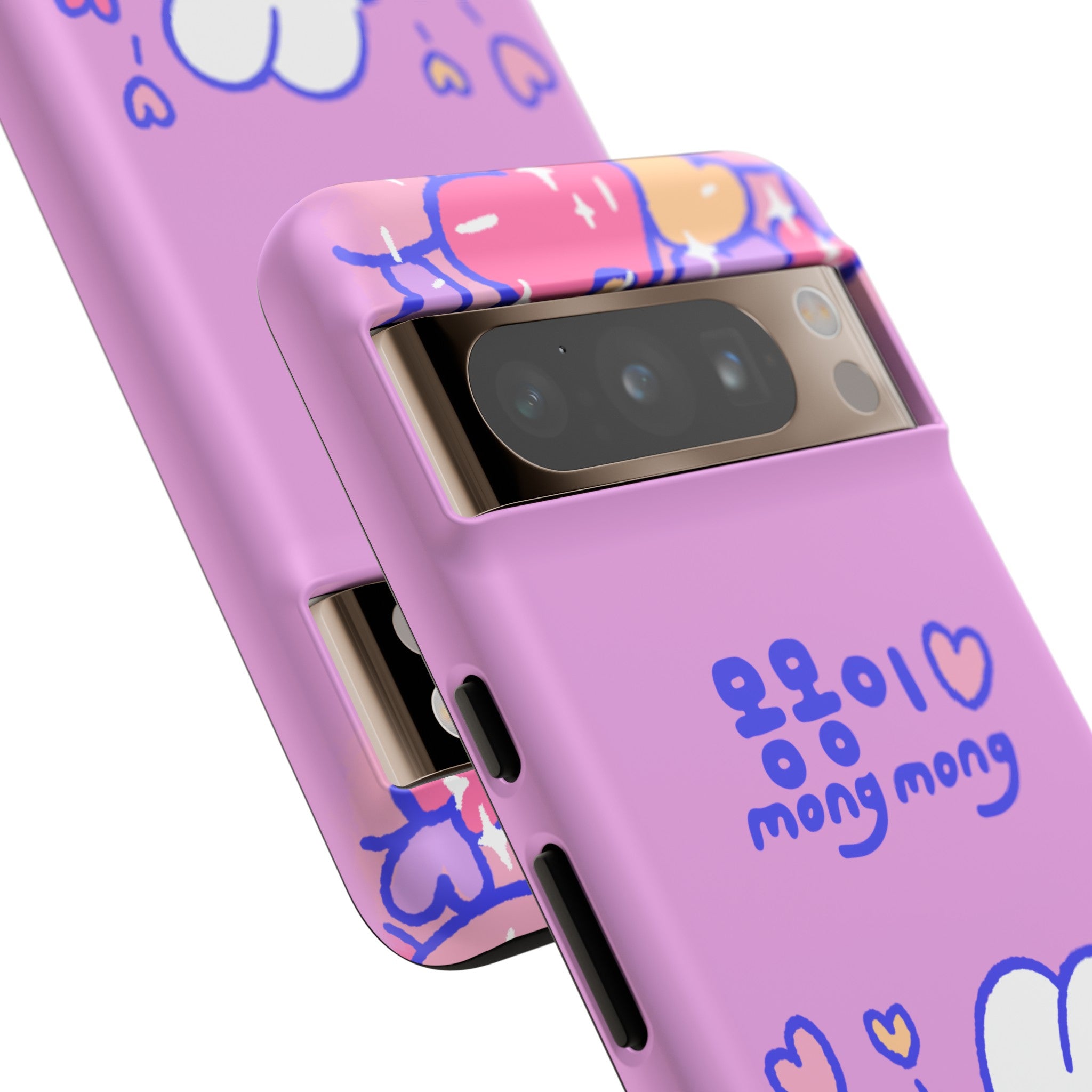 Lovely Mong Mong Heart Bath Phone Case