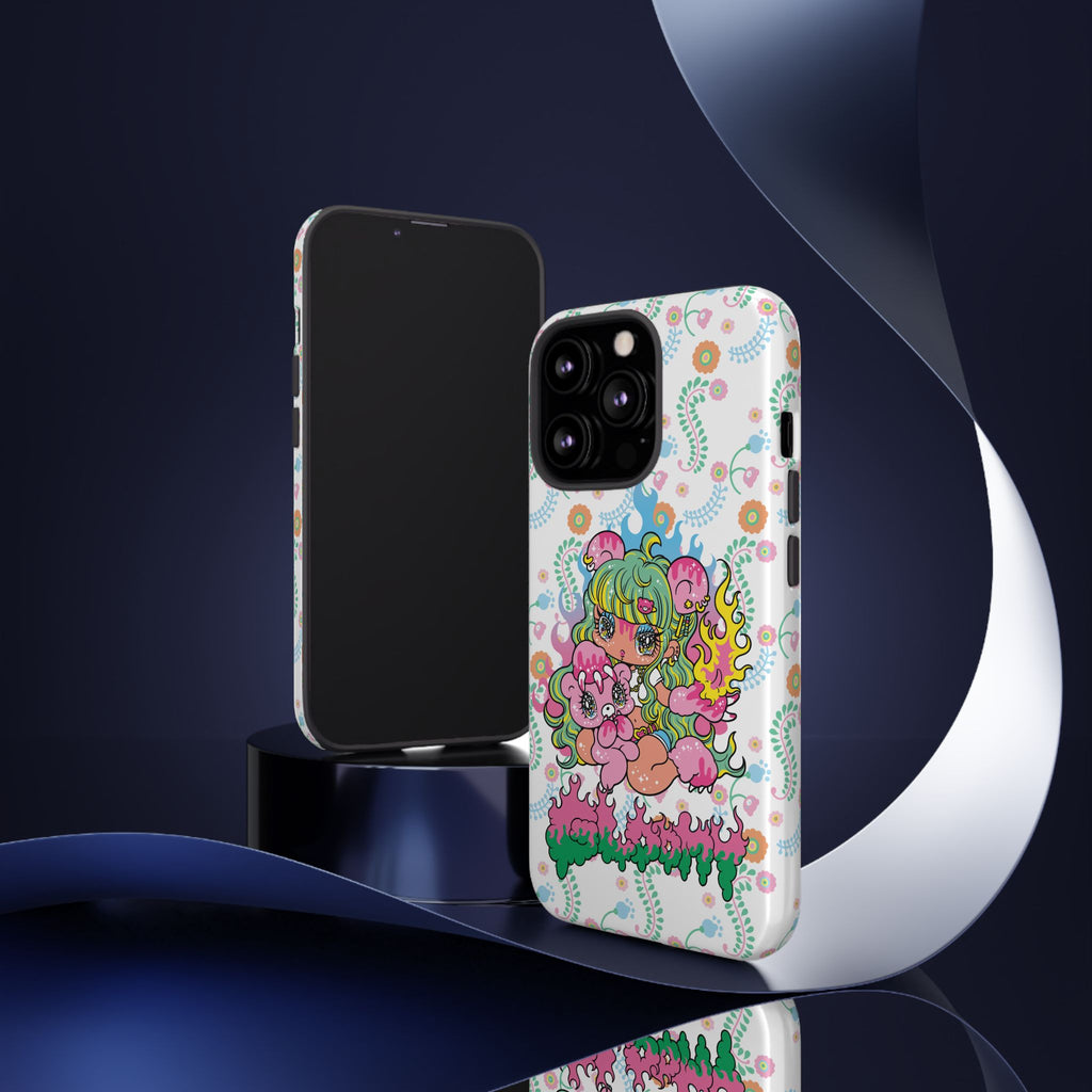 YURIE SEKIYA X GLOOMY BEAR ⭐️ FIRE GIRL PHONE CASE