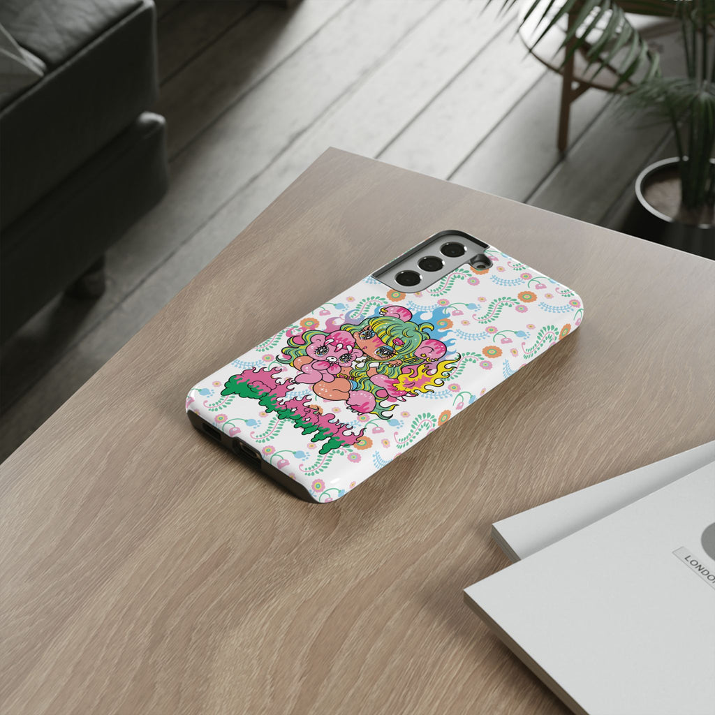 YURIE SEKIYA X GLOOMY BEAR ⭐️ FIRE GIRL PHONE CASE