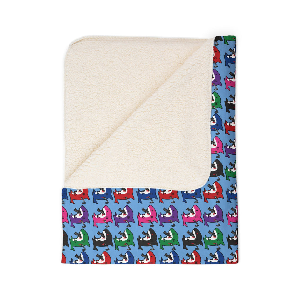 Slit Gill Fleece Sherpa Blanket