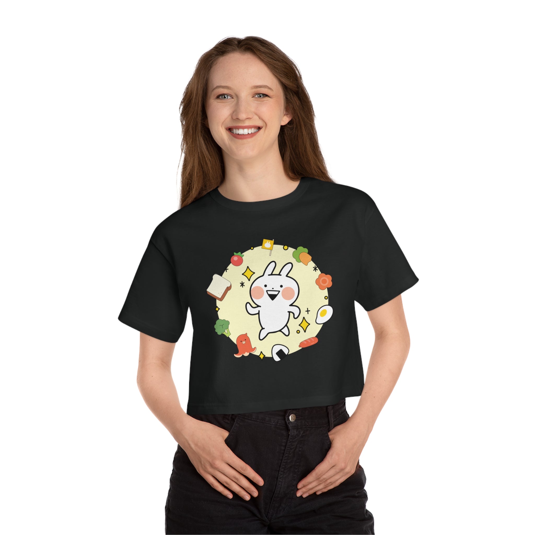 Usagyuuun T Champion Women's Heritage Cropped T-Shirt
