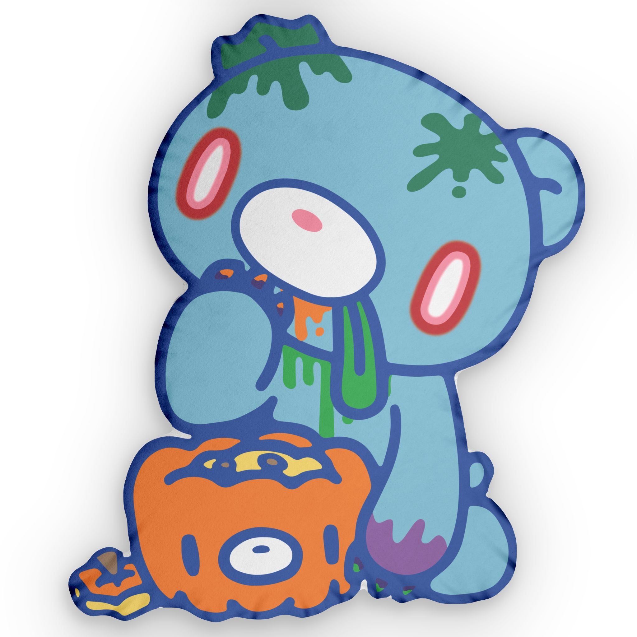 Gloomy Bear Zombie Halloween - 2024 Custom Shaped Pillow