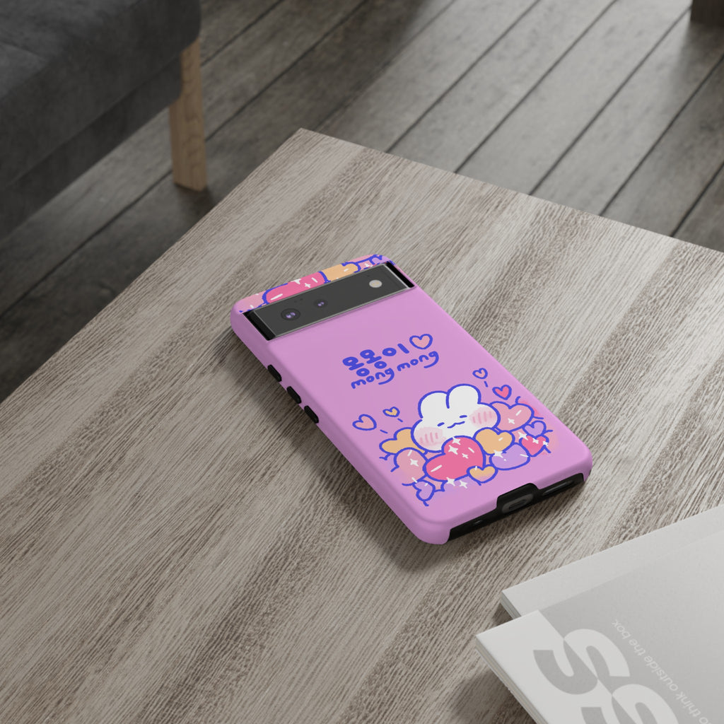 Lovely Mong Mong Heart Bath Phone Case