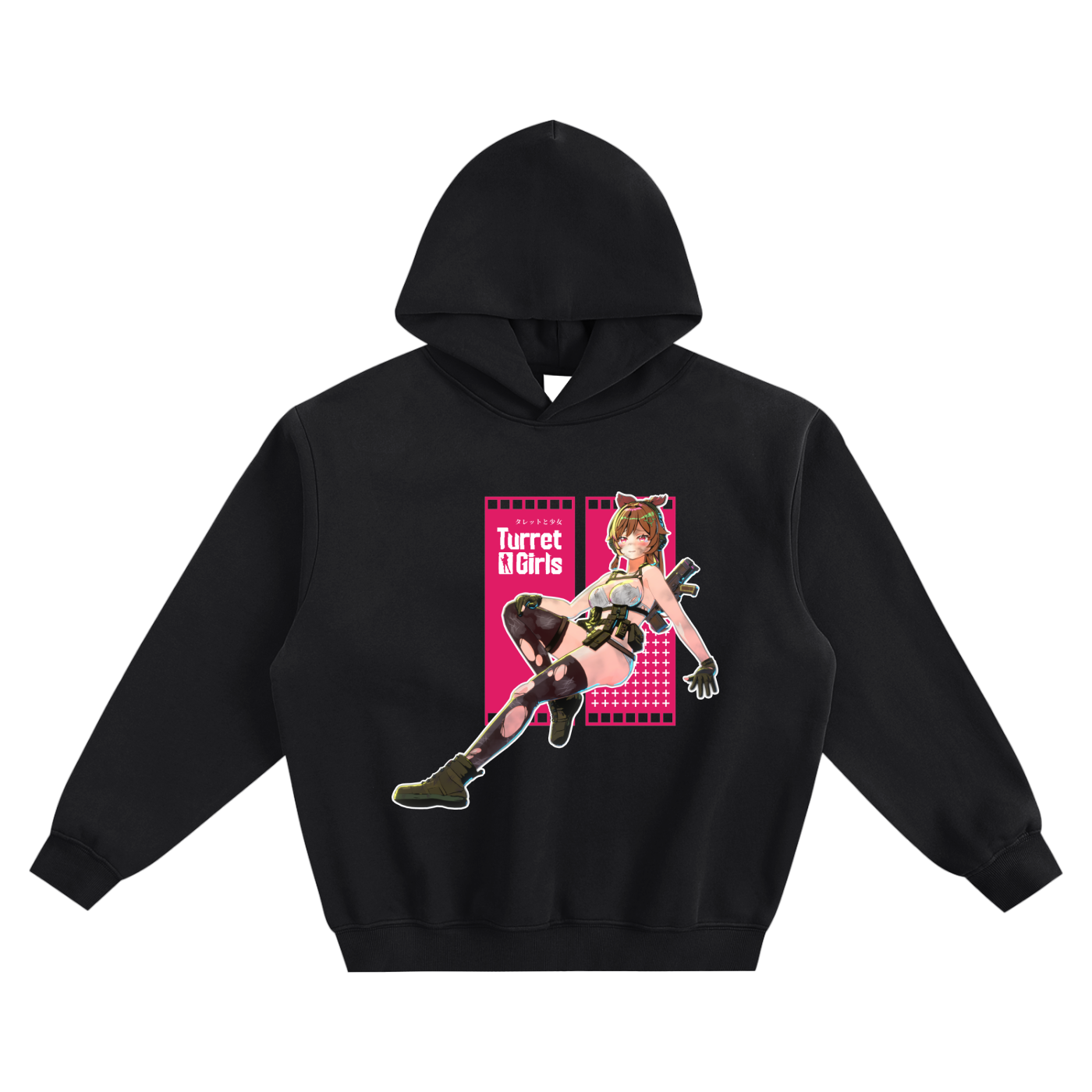 フリースボクシーパーカー