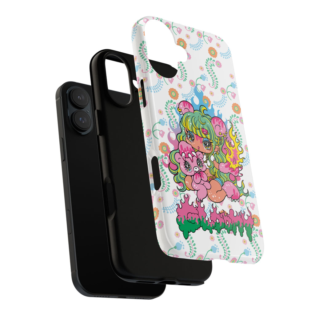 YURIE SEKIYA X GLOOMY BEAR ⭐️ FIRE GIRL PHONE CASE